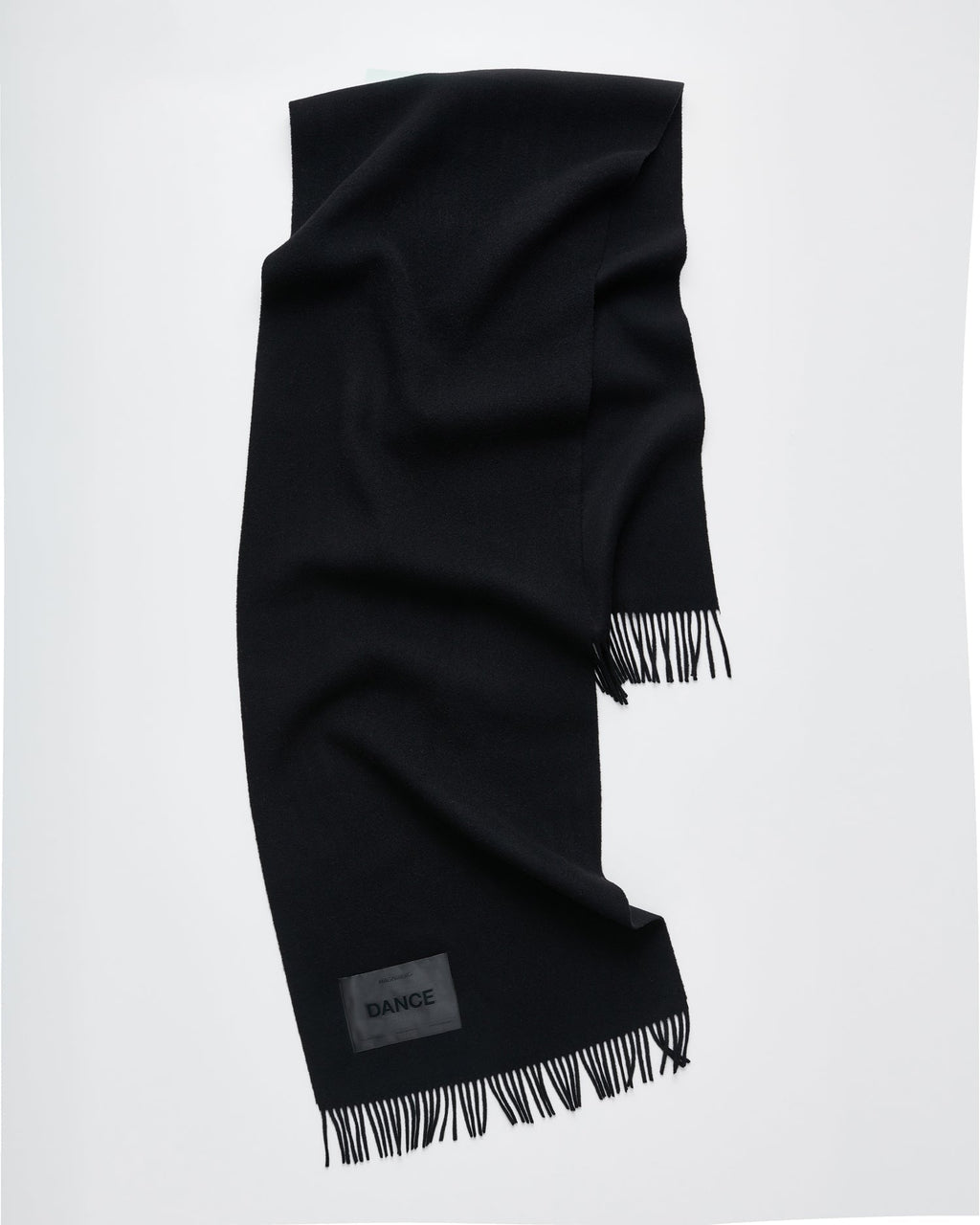 Bold scarf | Tango black Virgin wool