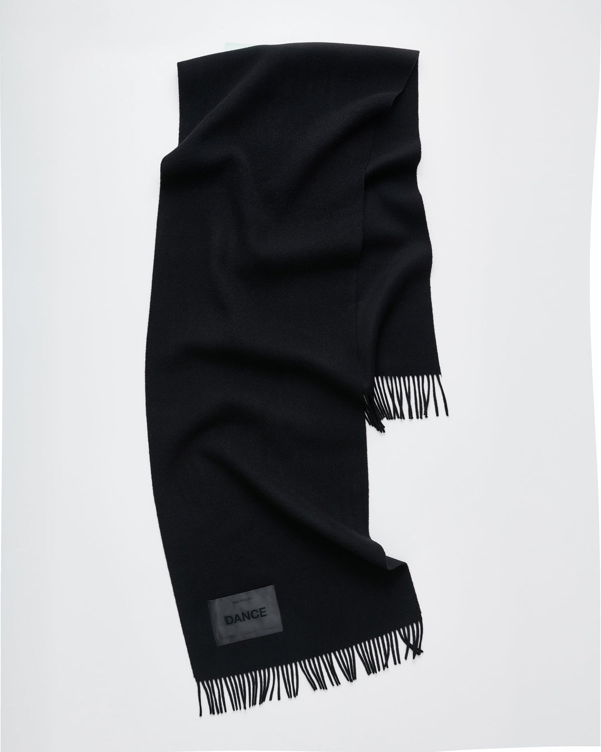 Bold scarf | Tango black Virgin wool