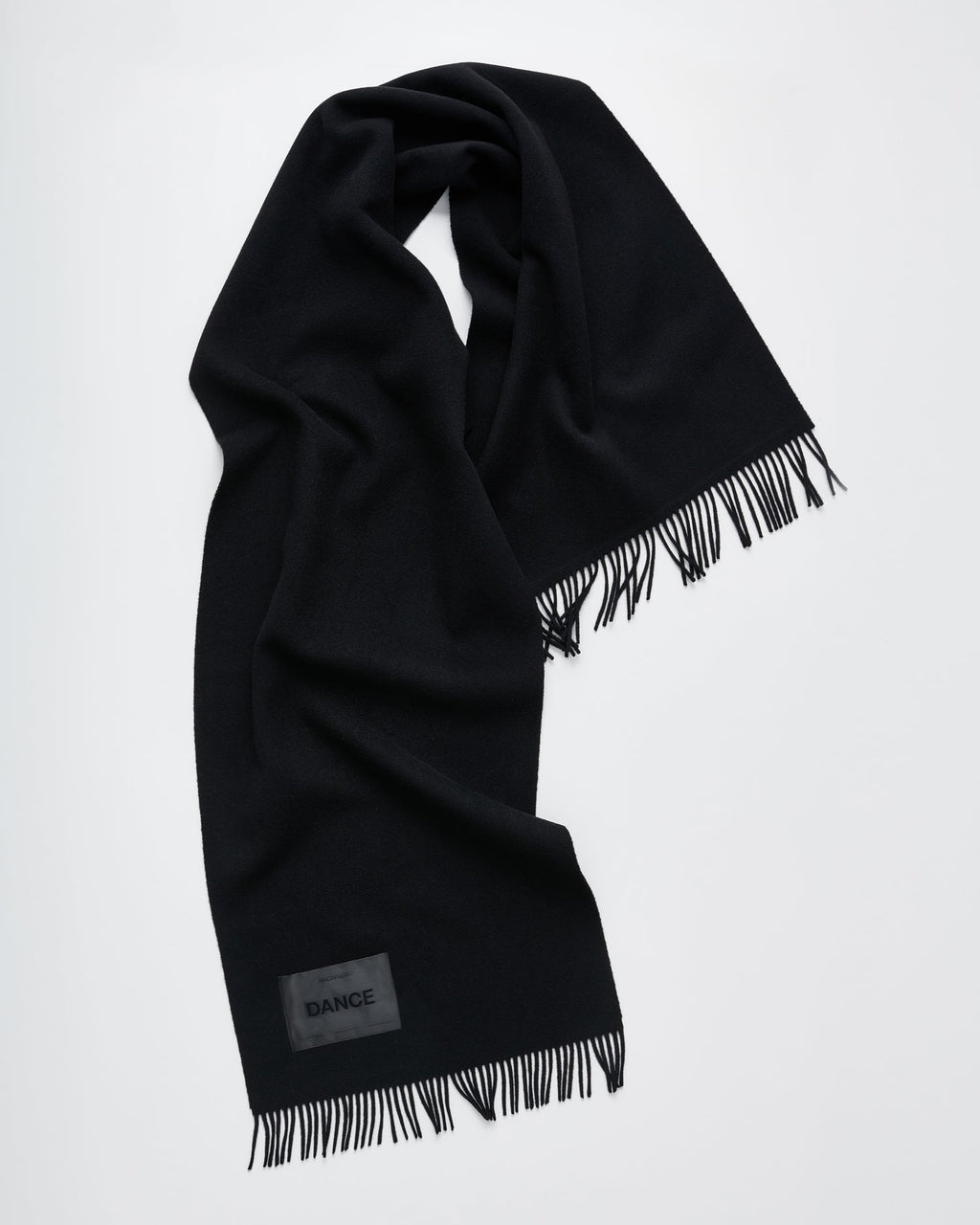 Bold scarf | Tango black Virgin wool
