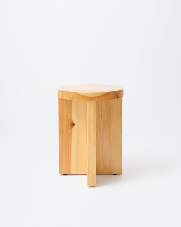 Cat stool | Lacqured blue Pine