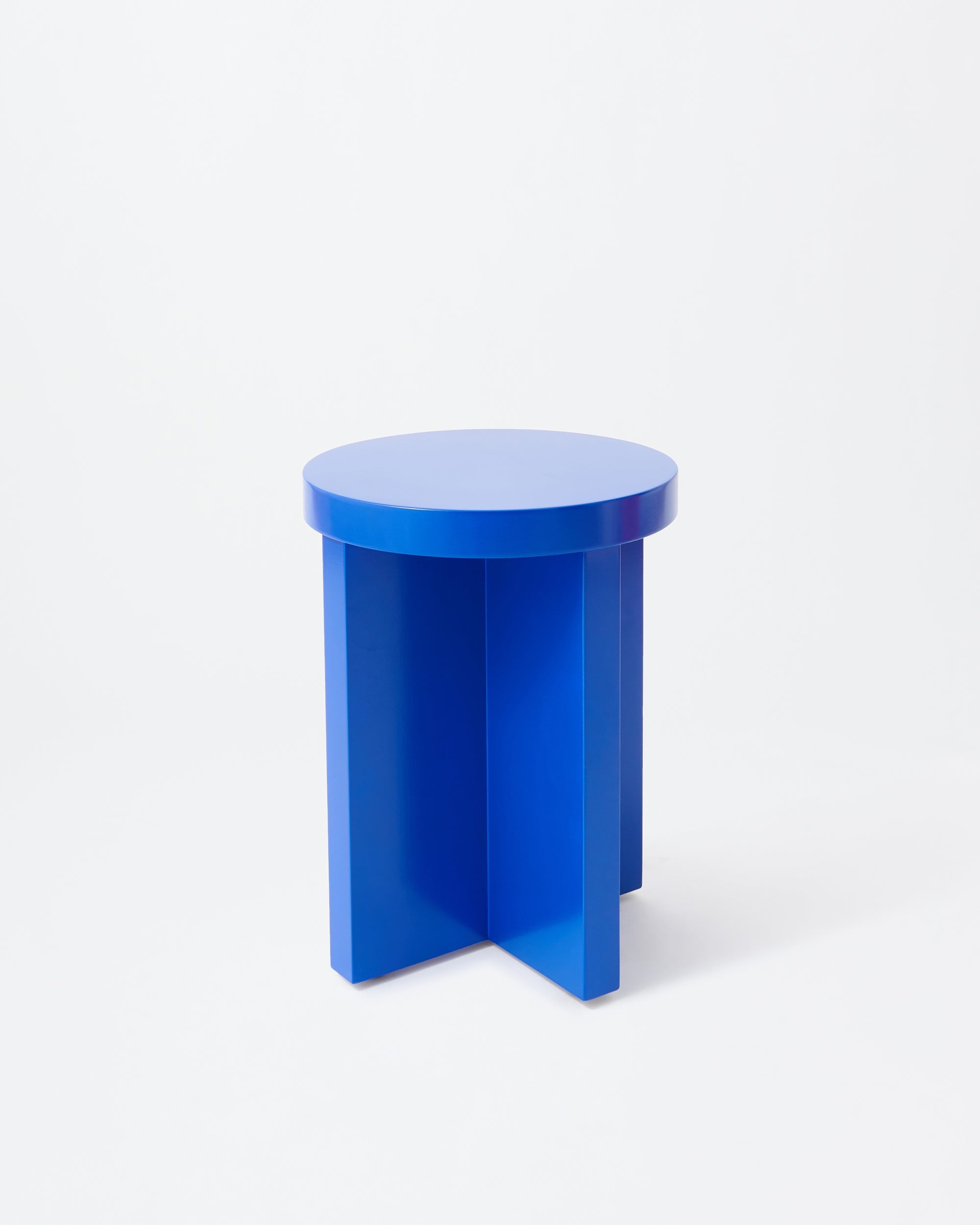 Cat stool | Lacqured blue Pine