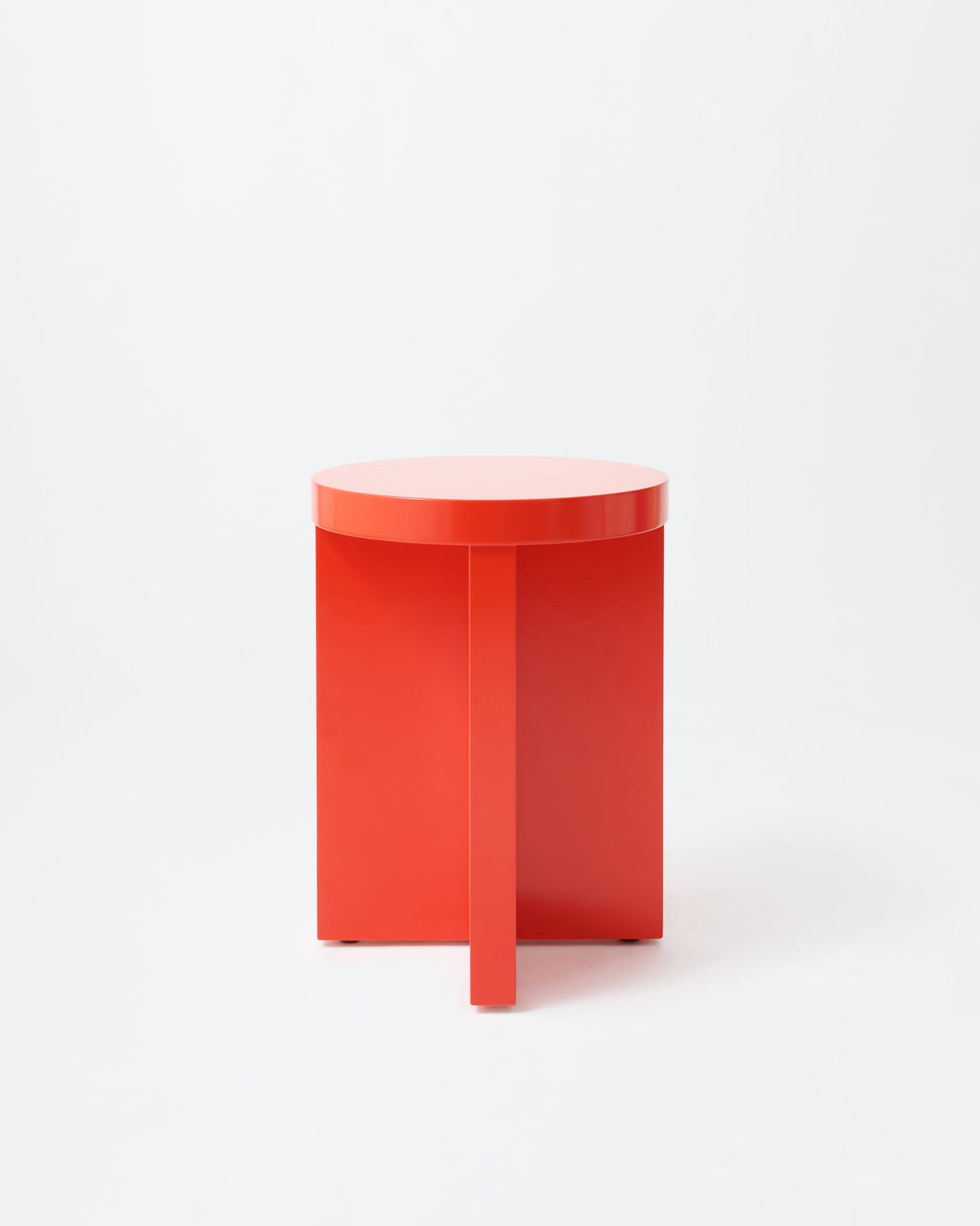 Cat stool | Lacqured red Pine