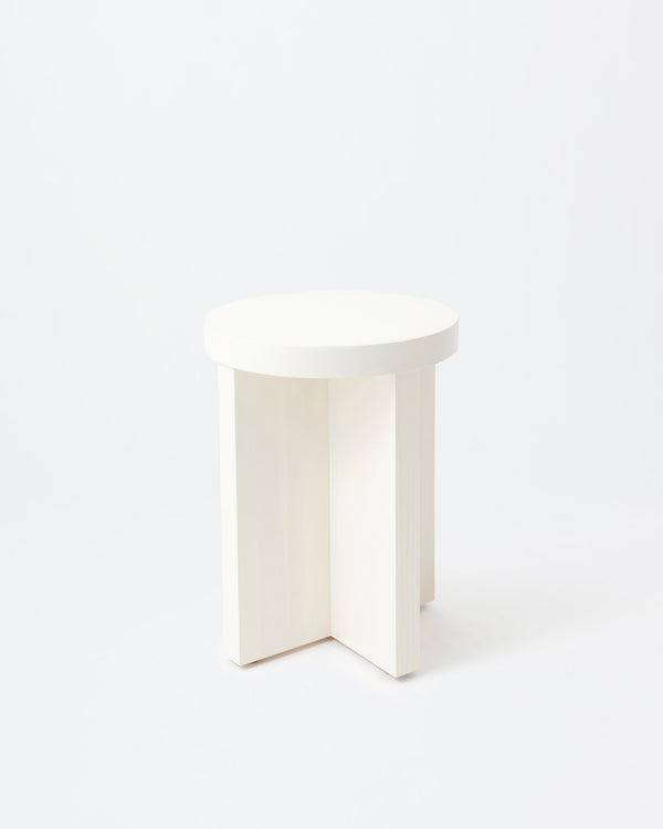 Cat stool | Stained off white Pine