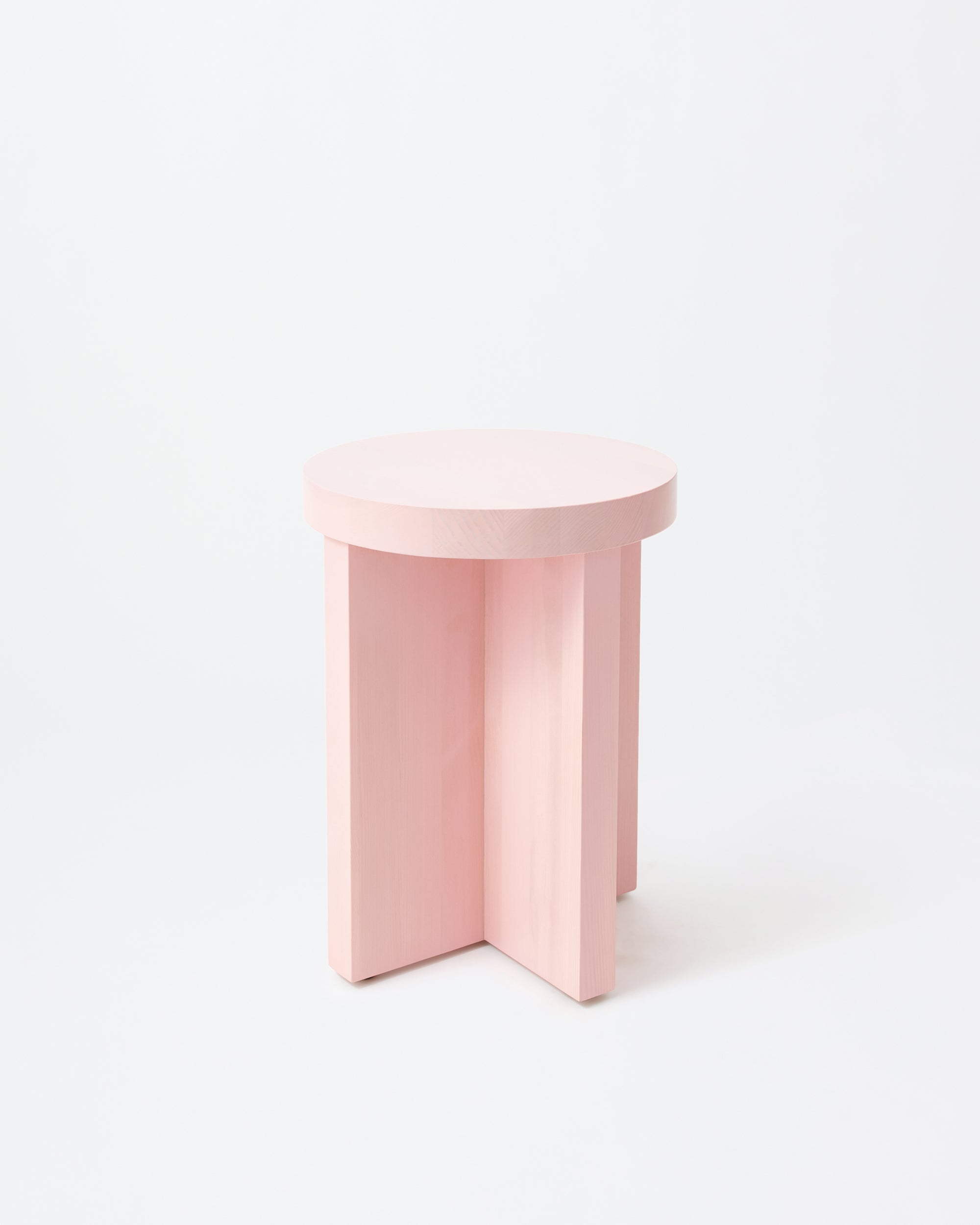 Cat stool | Stained pink Pine