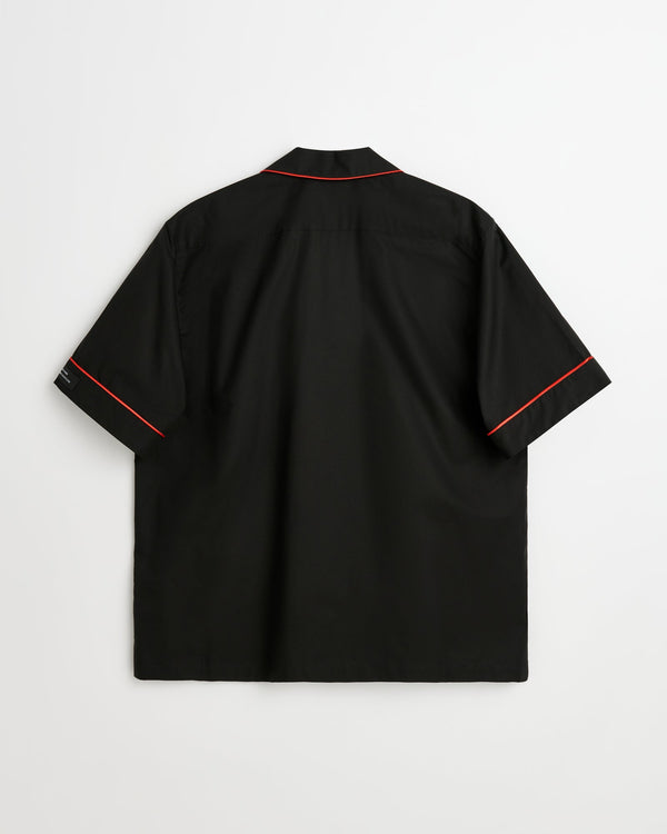 Dolce short sleeve shirt | Black poplin