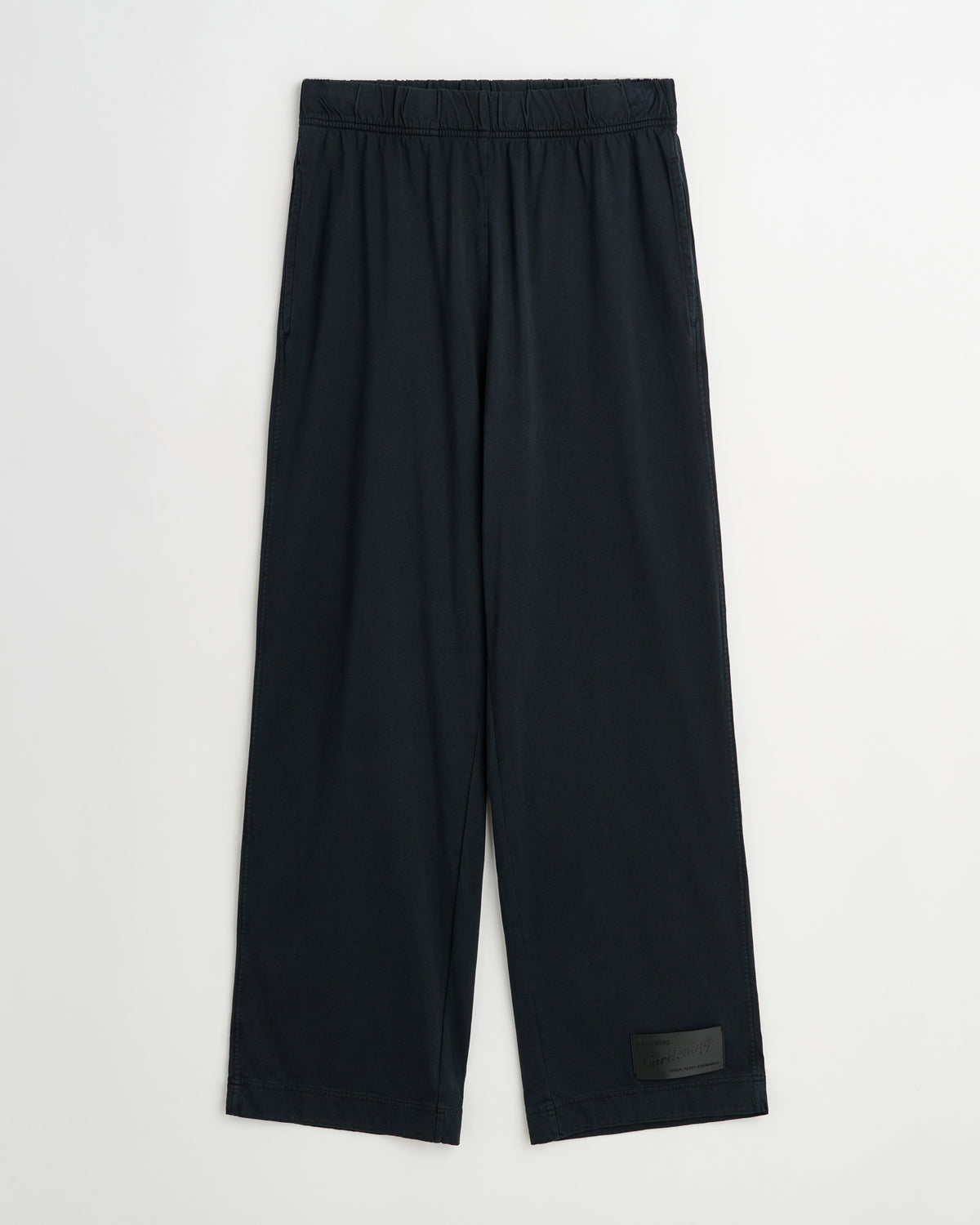 Flow pants | Washed black Jersey