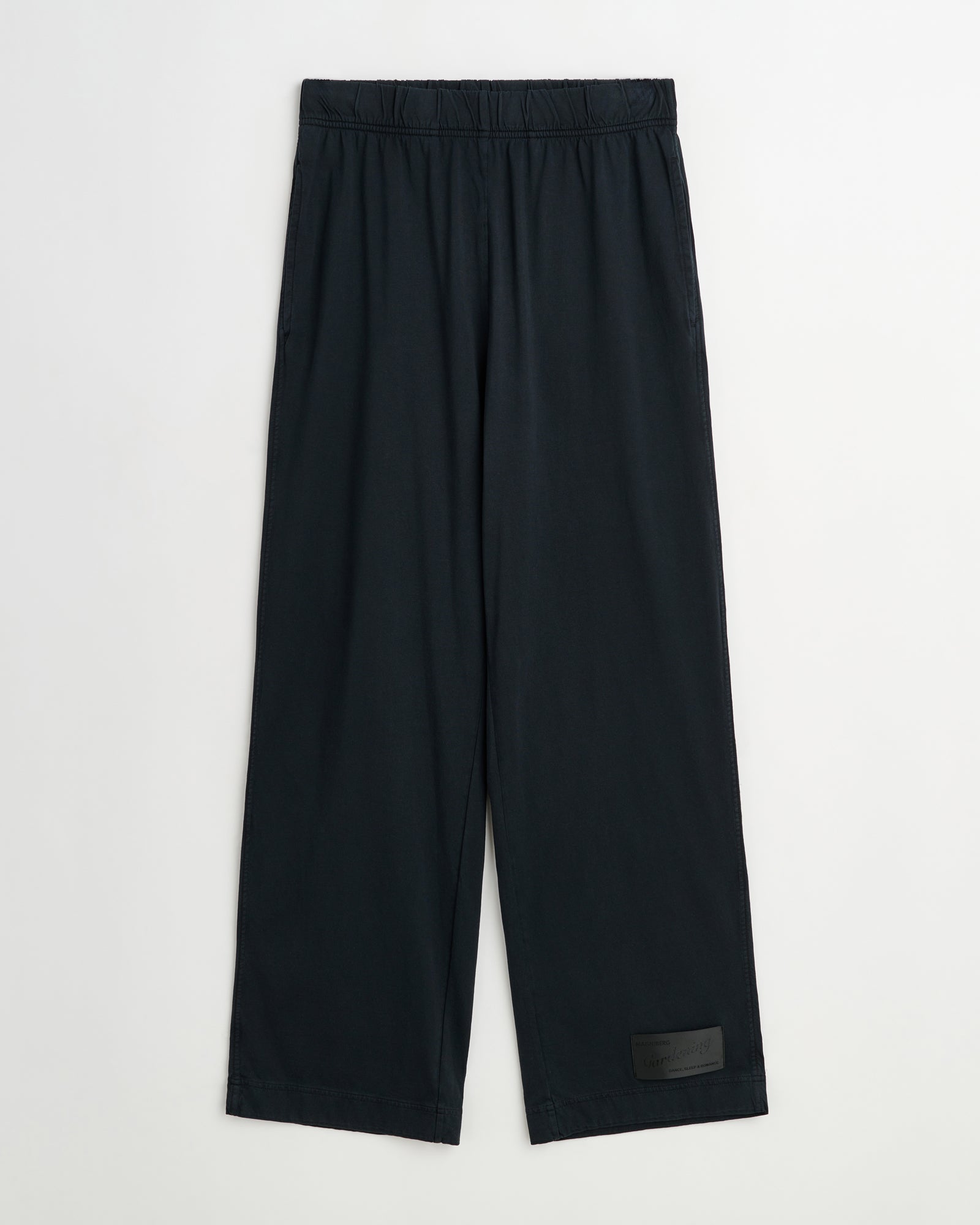 Flow pants | Washed black Jersey