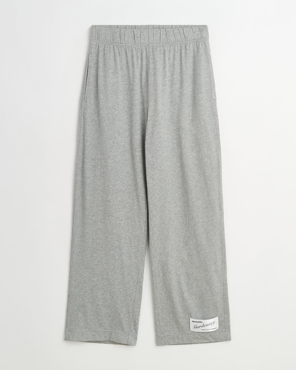 Flow pants | Washed grey melange Jersey
