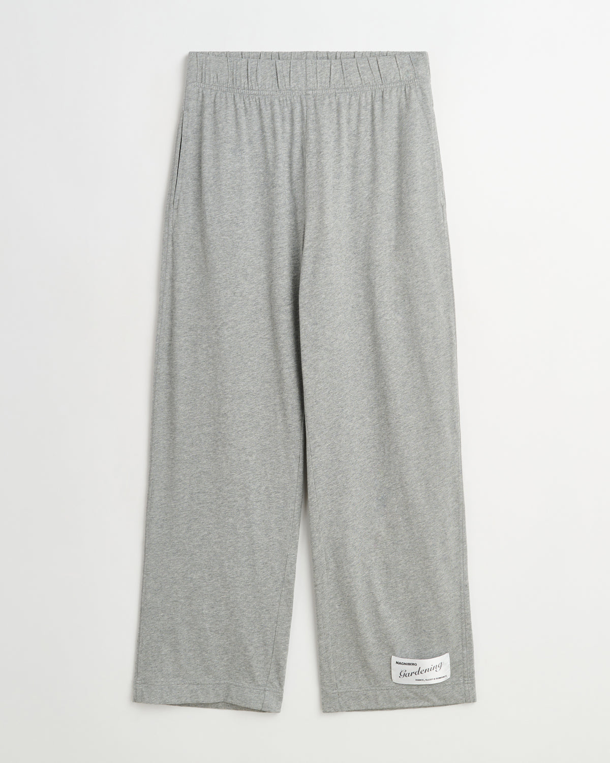 Flow pants | Washed grey melange Jersey