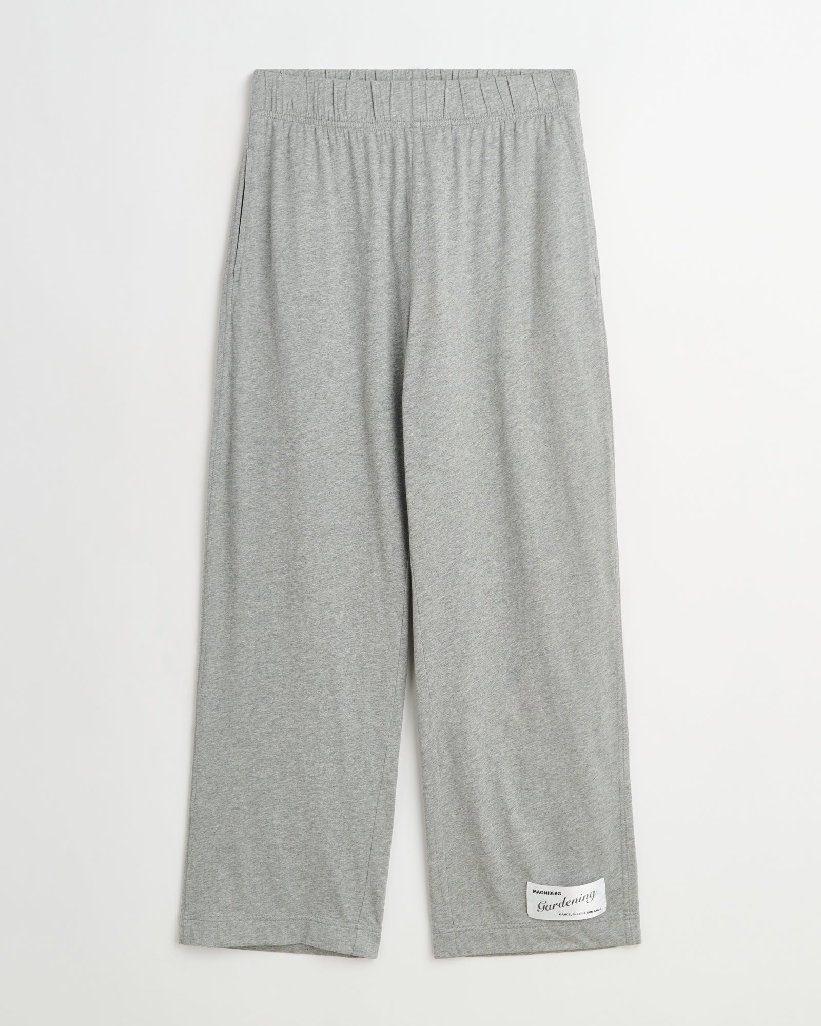 Flow pants | Washed grey melange Jersey