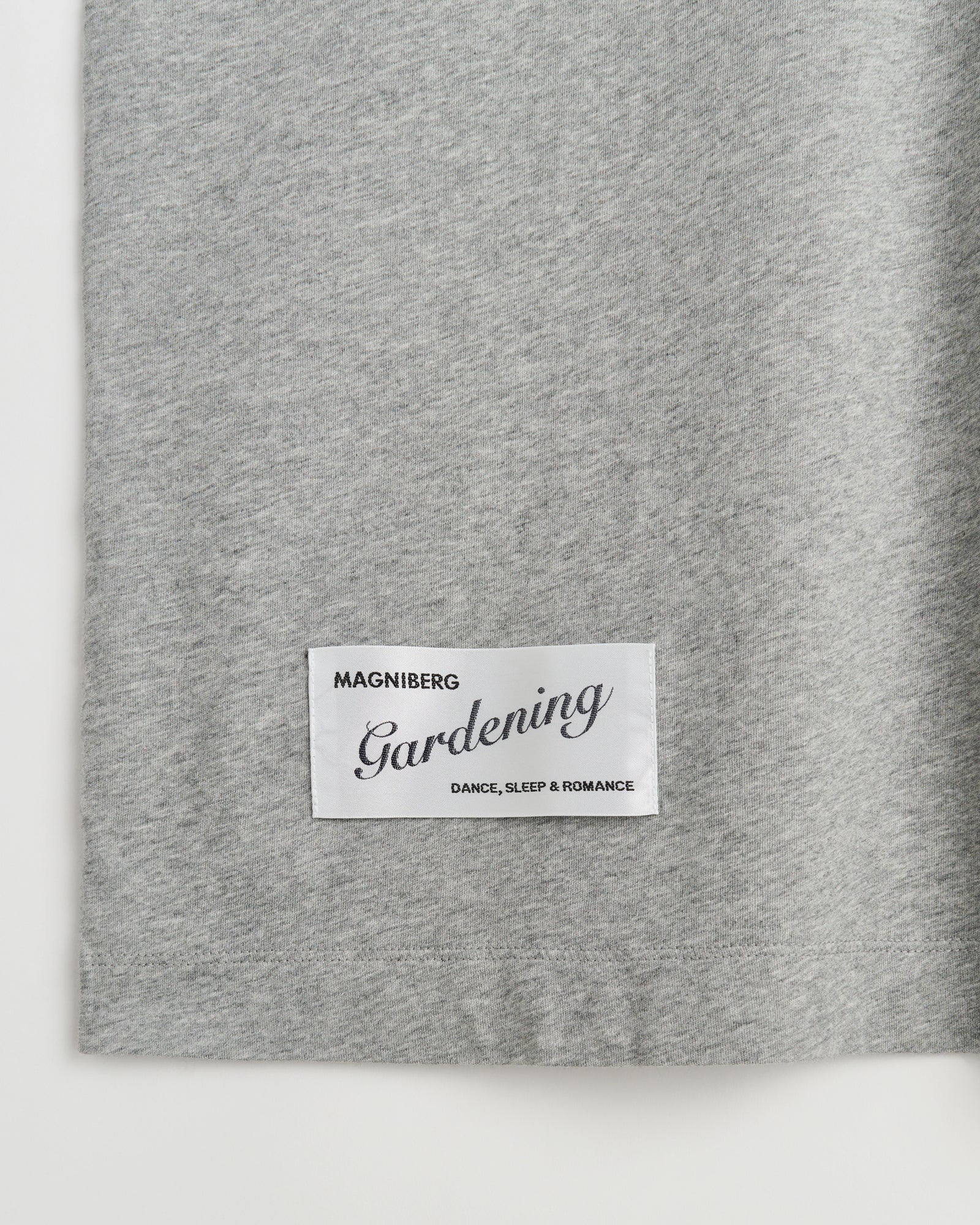 Full long sleeve t-shirt | Washed grey melange jersey