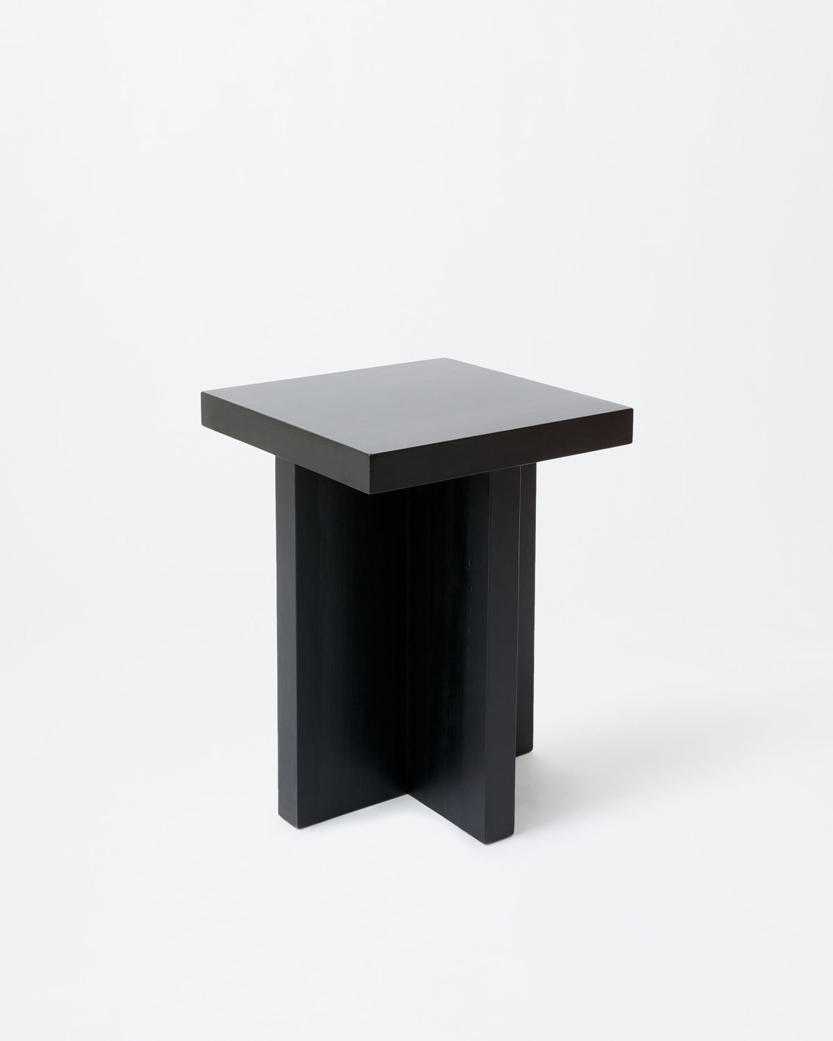 Fox stool | Stained black Pine