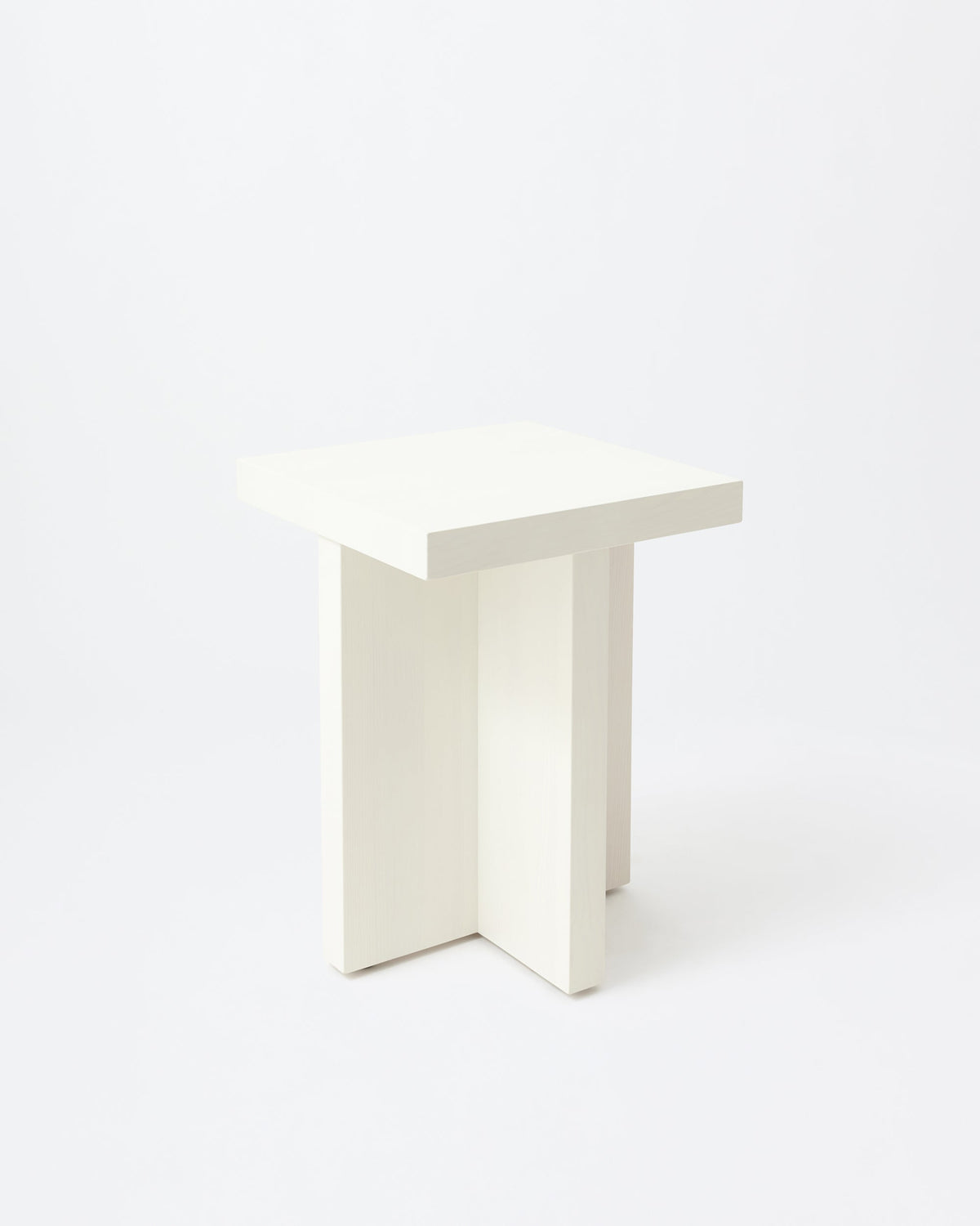 Fox stool | Stained off white Pine