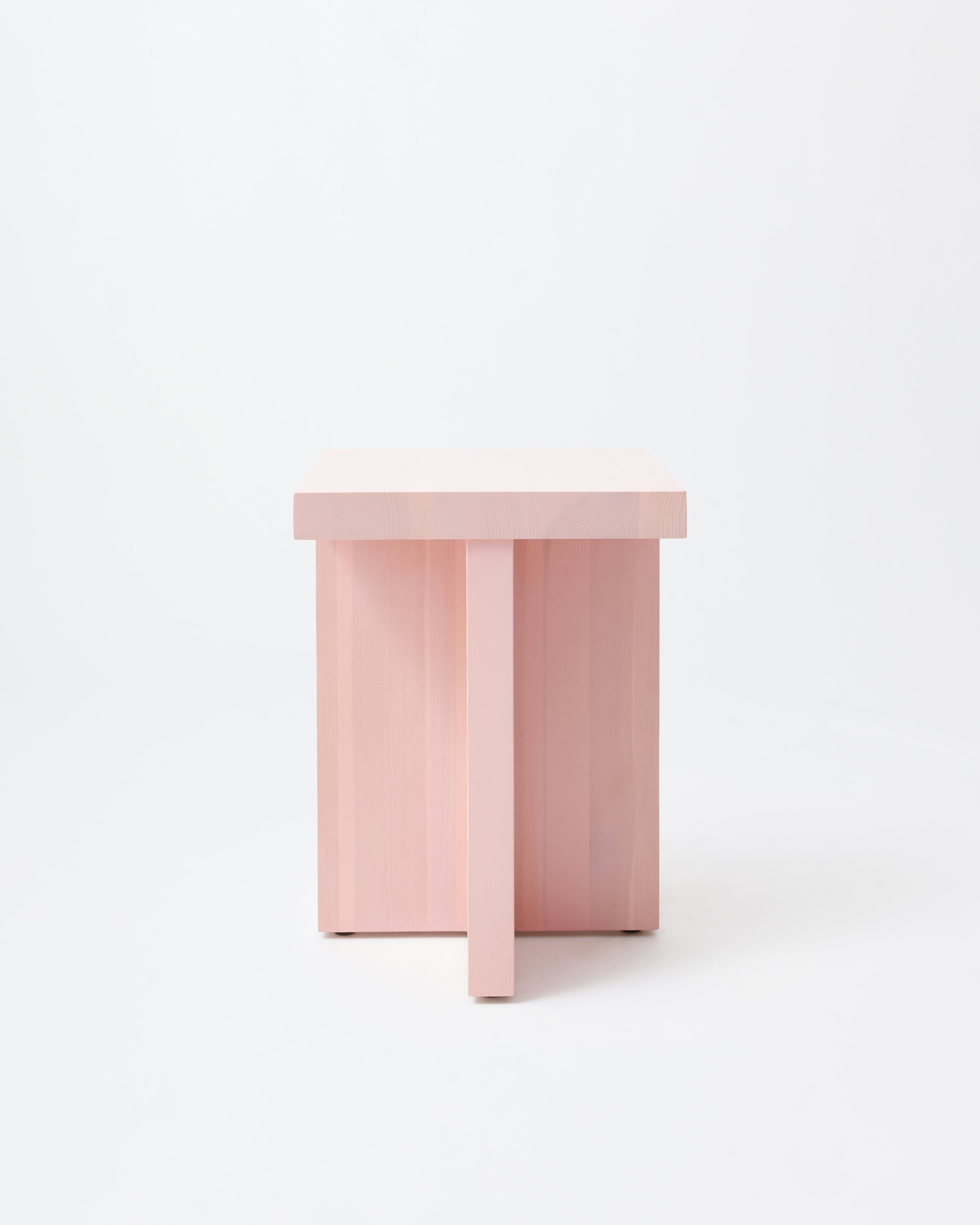 Fox stool | Stained pink Pine
