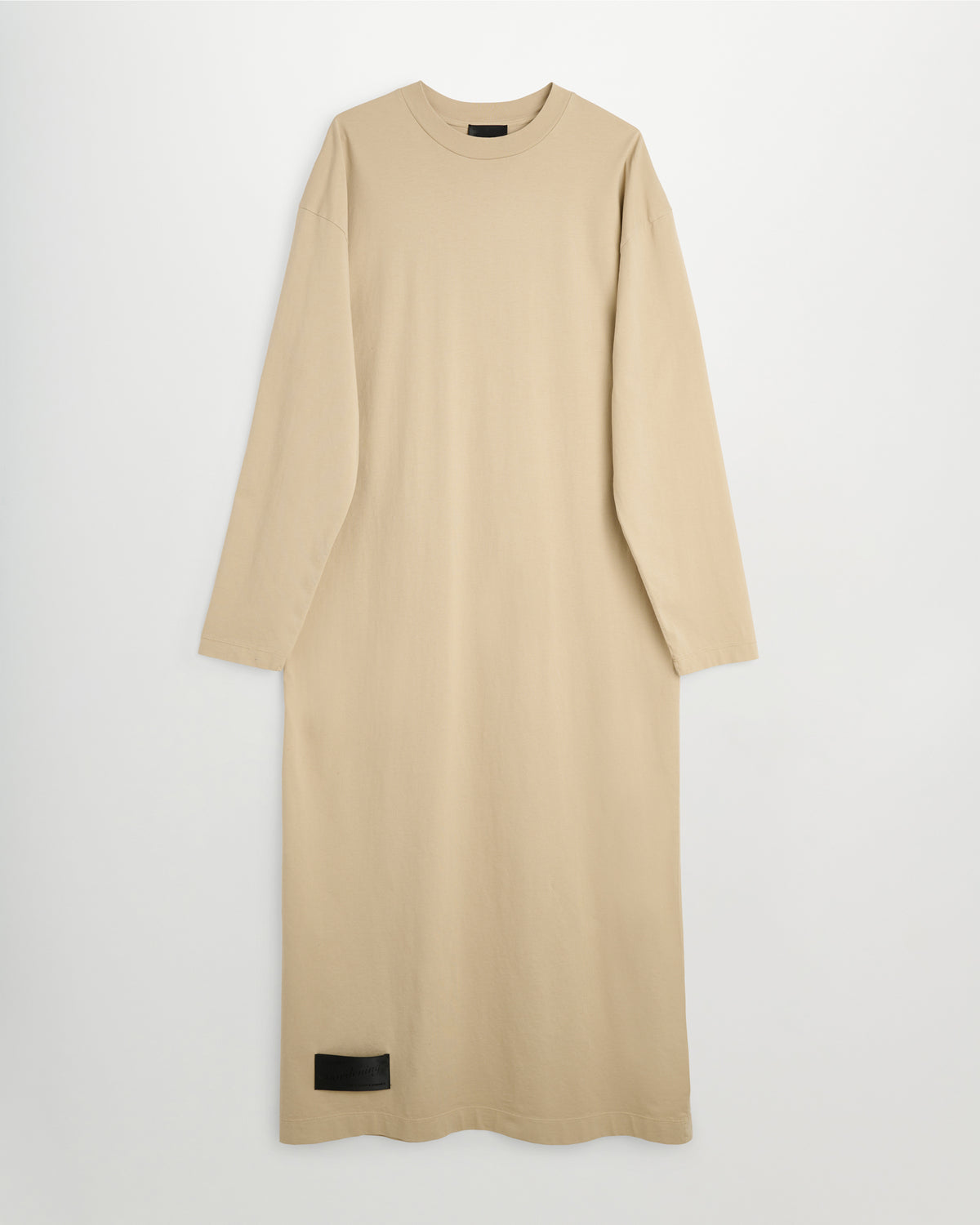 Full long sleeve dress | Washed sand Jersey