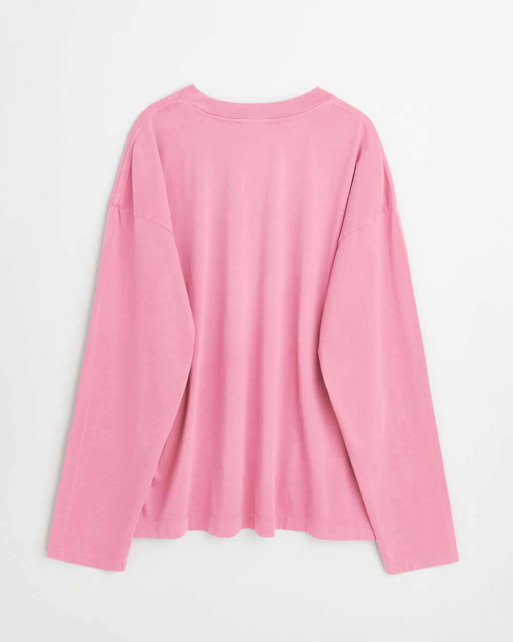 Full long sleeve t-shirt | Washed orchid pink jersey