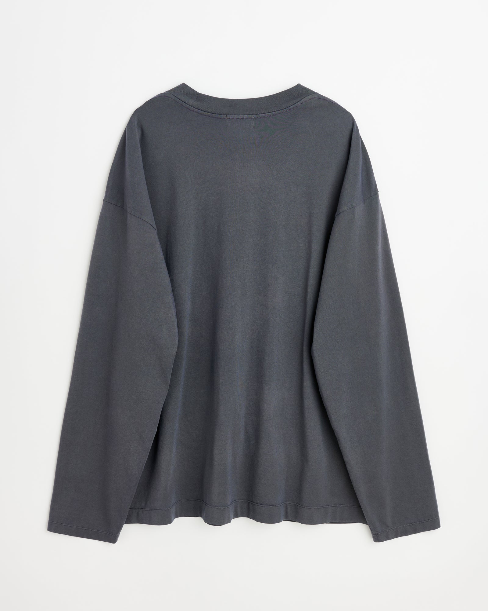 Full long sleeve t-shirt | Washed black jersey