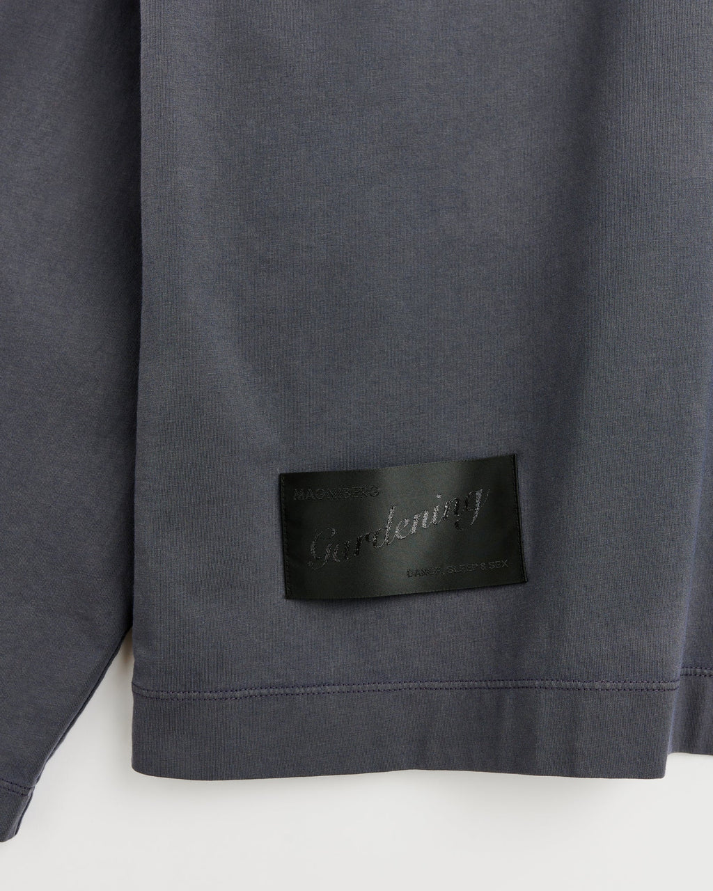 Full long sleeve t-shirt | Washed black jersey