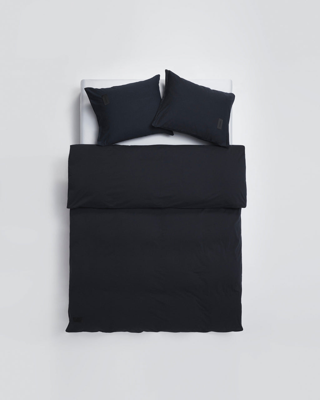 Heart duvet cover | Black Jersey