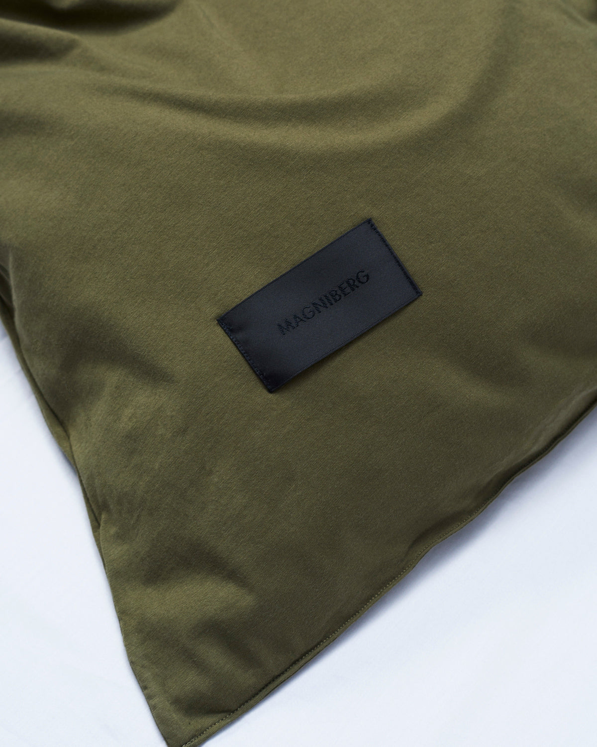 Heart duvet cover | Washed army green Jersey