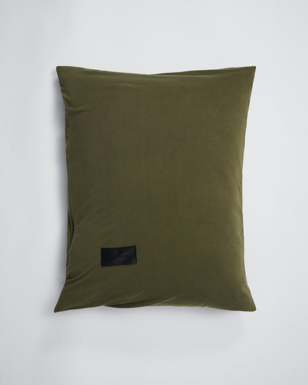 Heart pillow case | Washed army green Jersey
