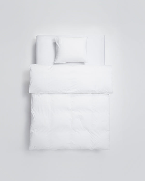Heart pillow case | Washed white Jersey