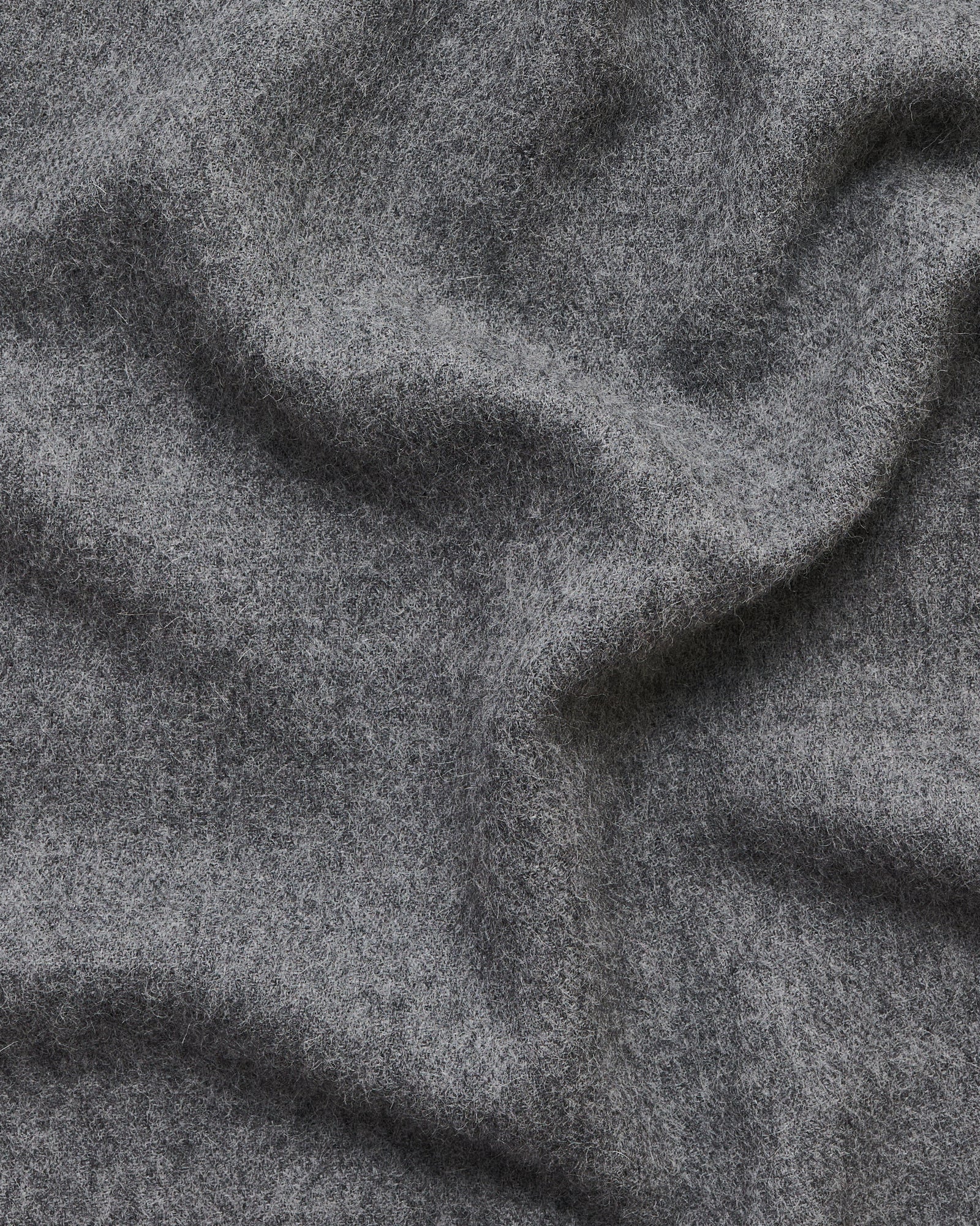 Honey scarf | Ash grey melange Baby alpaca