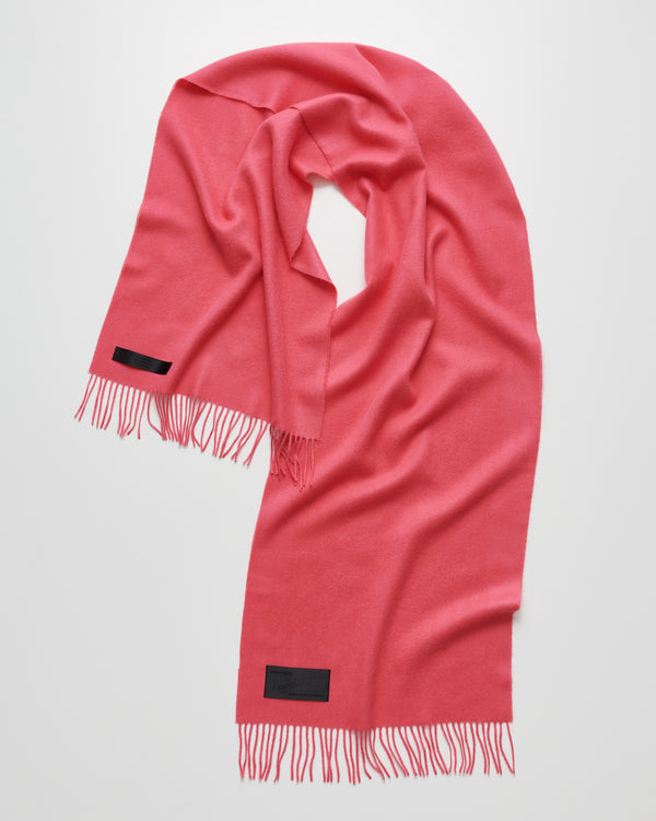 Honey scarf | Gerbera pink Baby alpaca