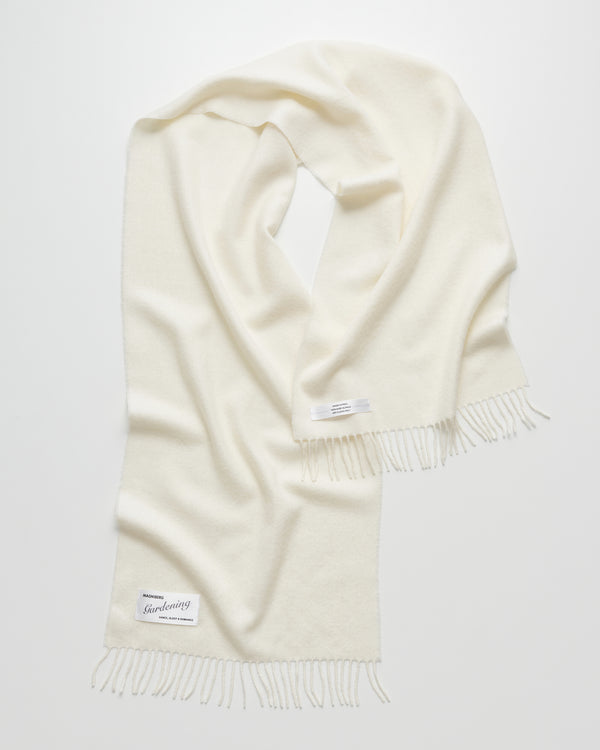 Honey scarf | Rice white Baby alpaca