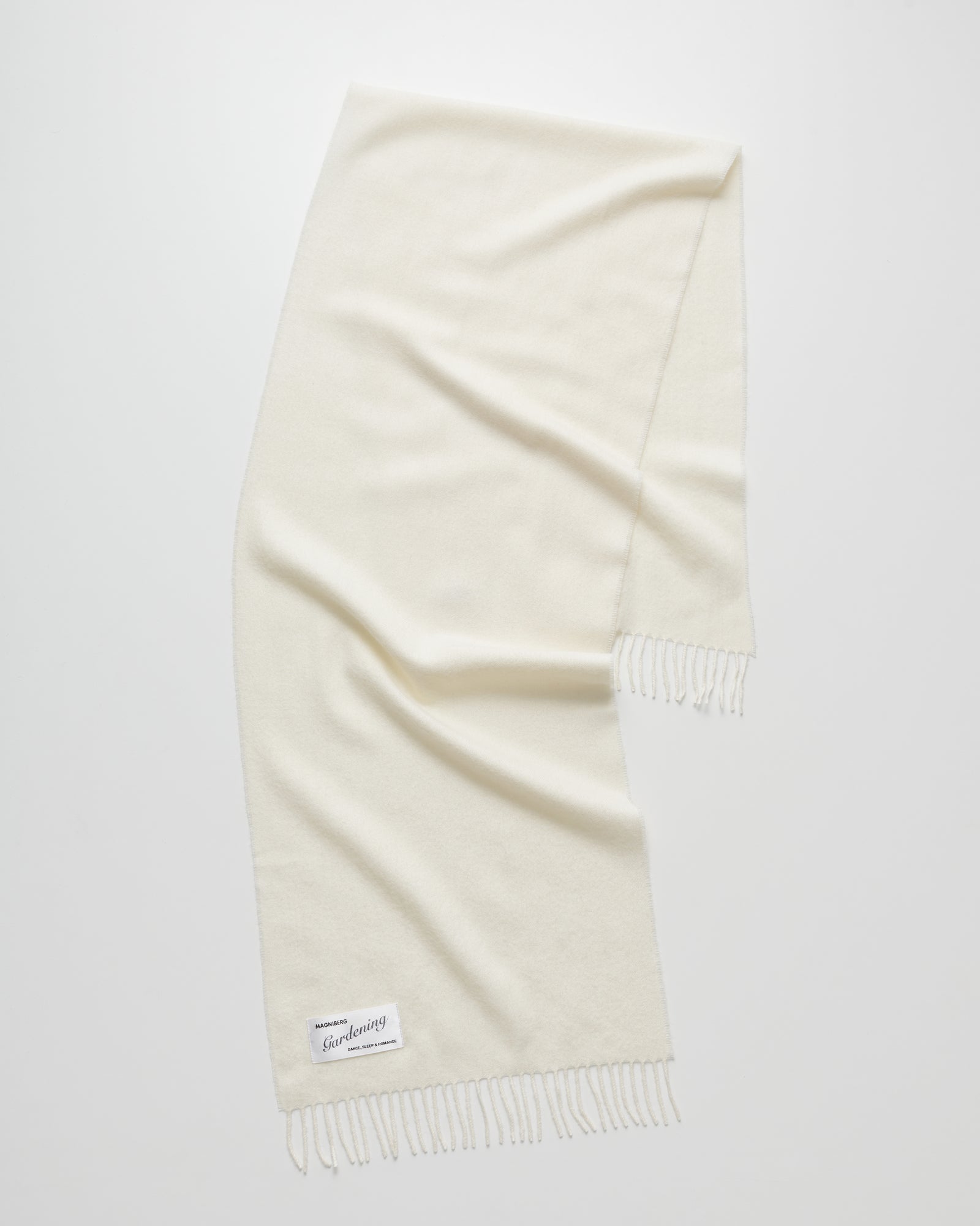 Honey scarf | Rice white Baby alpaca