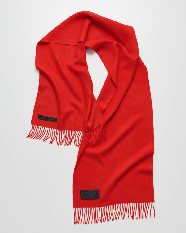 Honey scarf | Begonia red Baby alpaca
