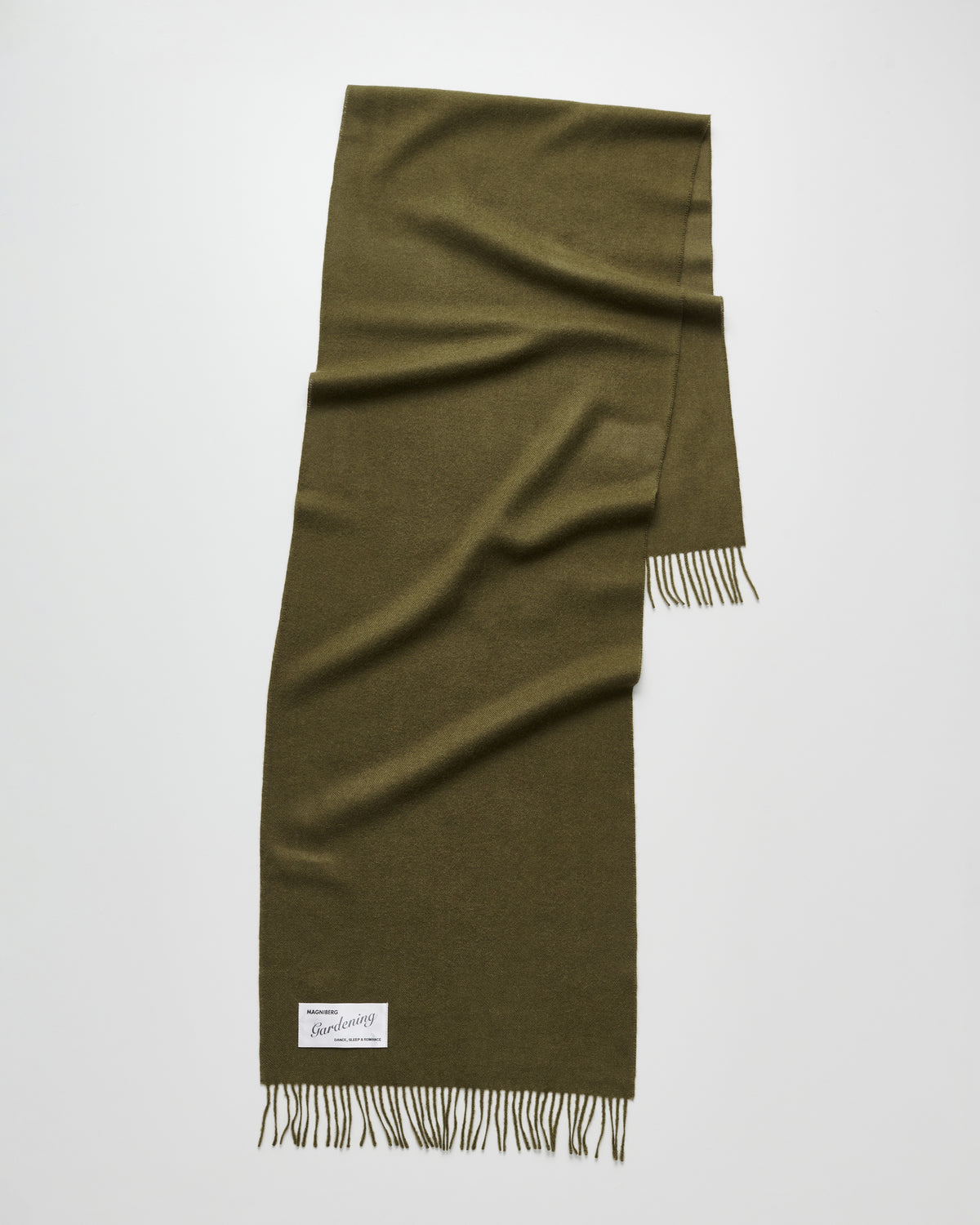 Honey scarf | Olive green Baby alpaca