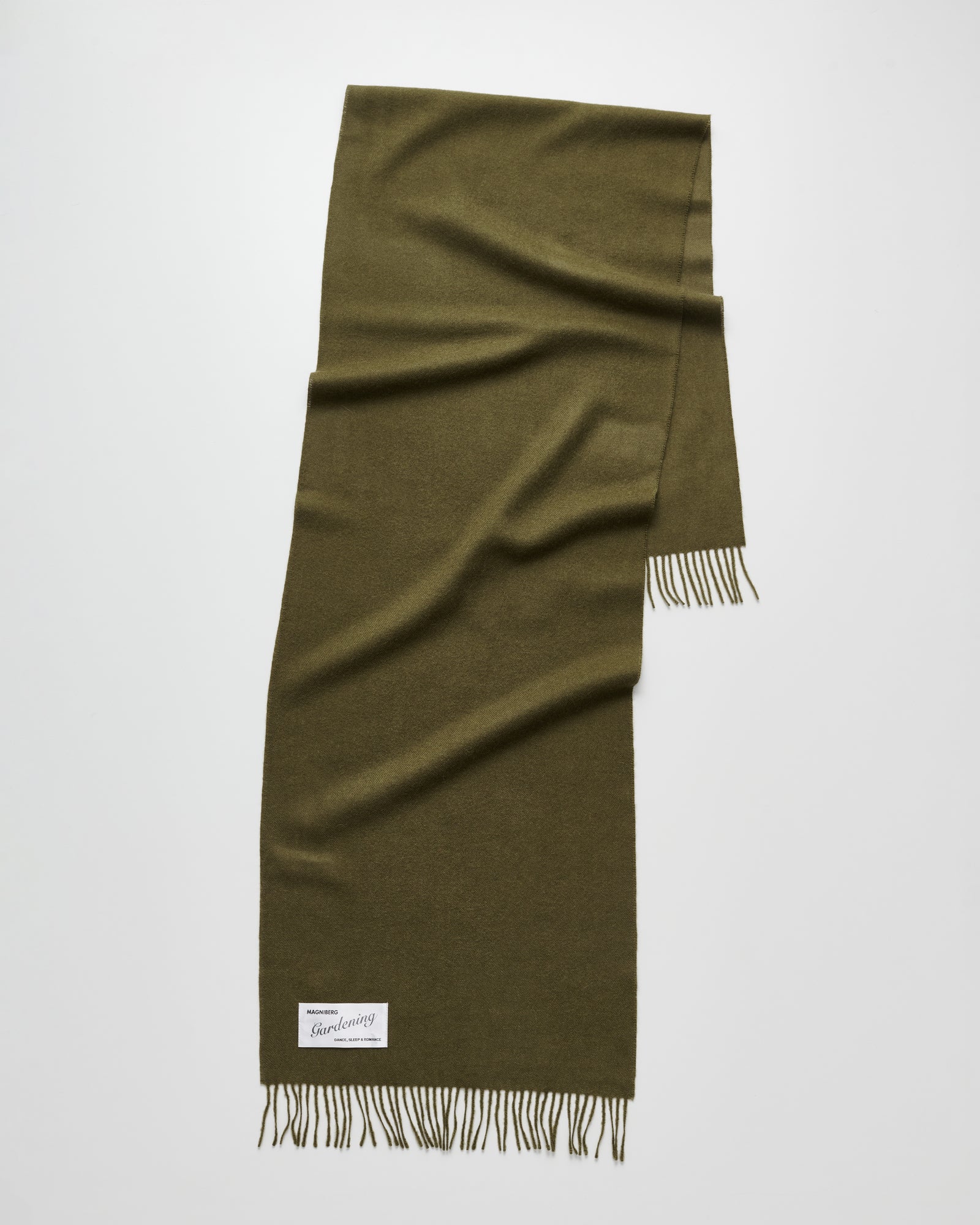 Honey scarf | Olive green Baby alpaca