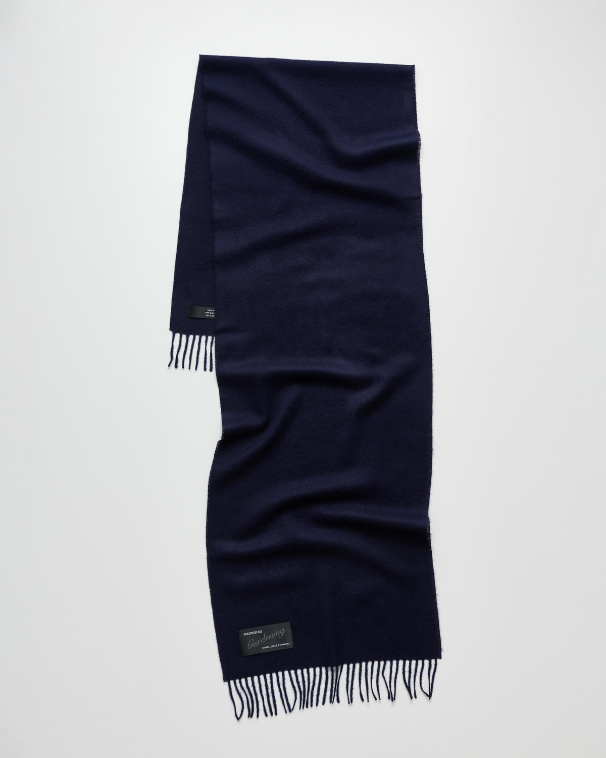 Honey scarf | Marine blue Baby alpaca
