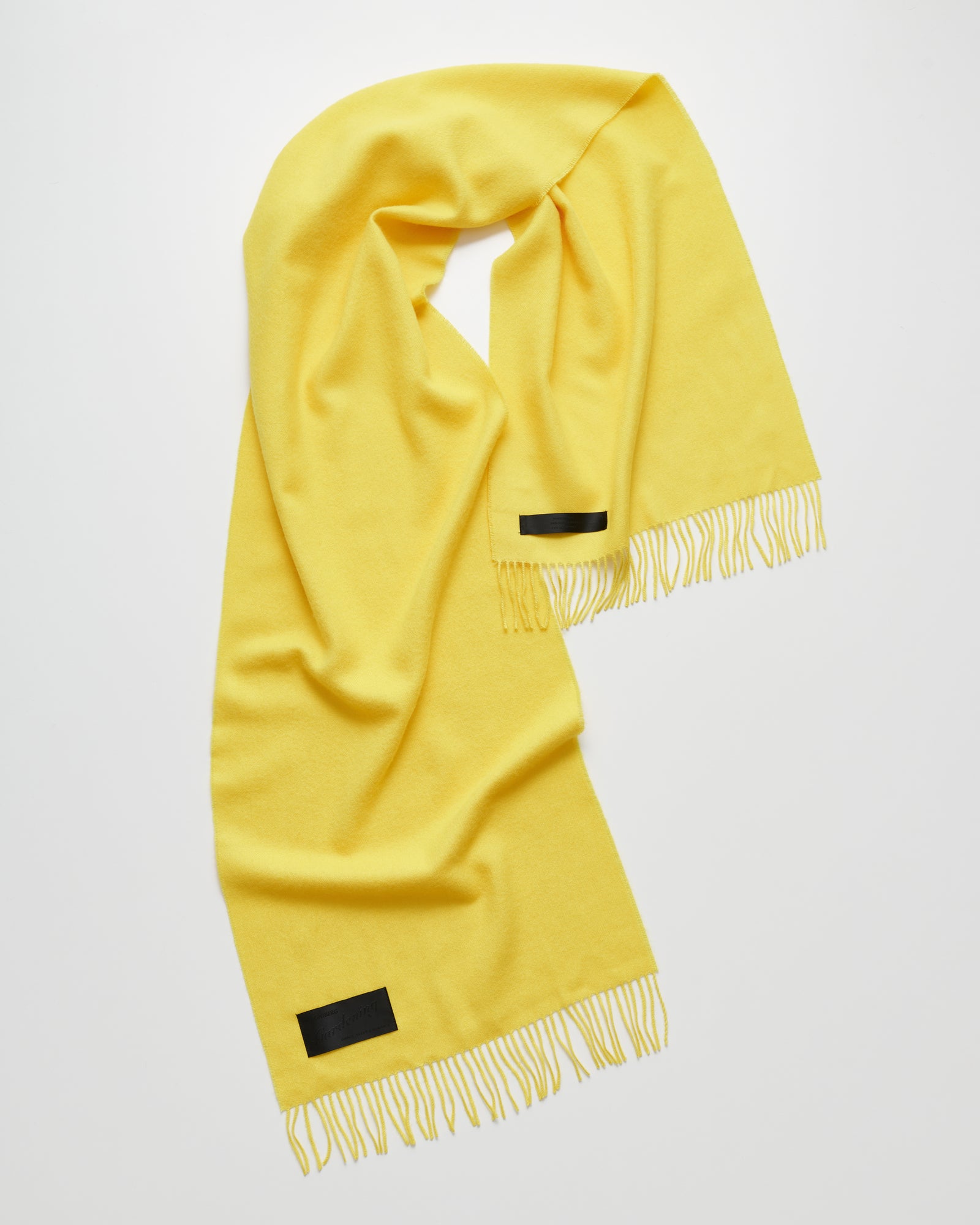 Honey scarf | Tulip yellow Baby alpaca