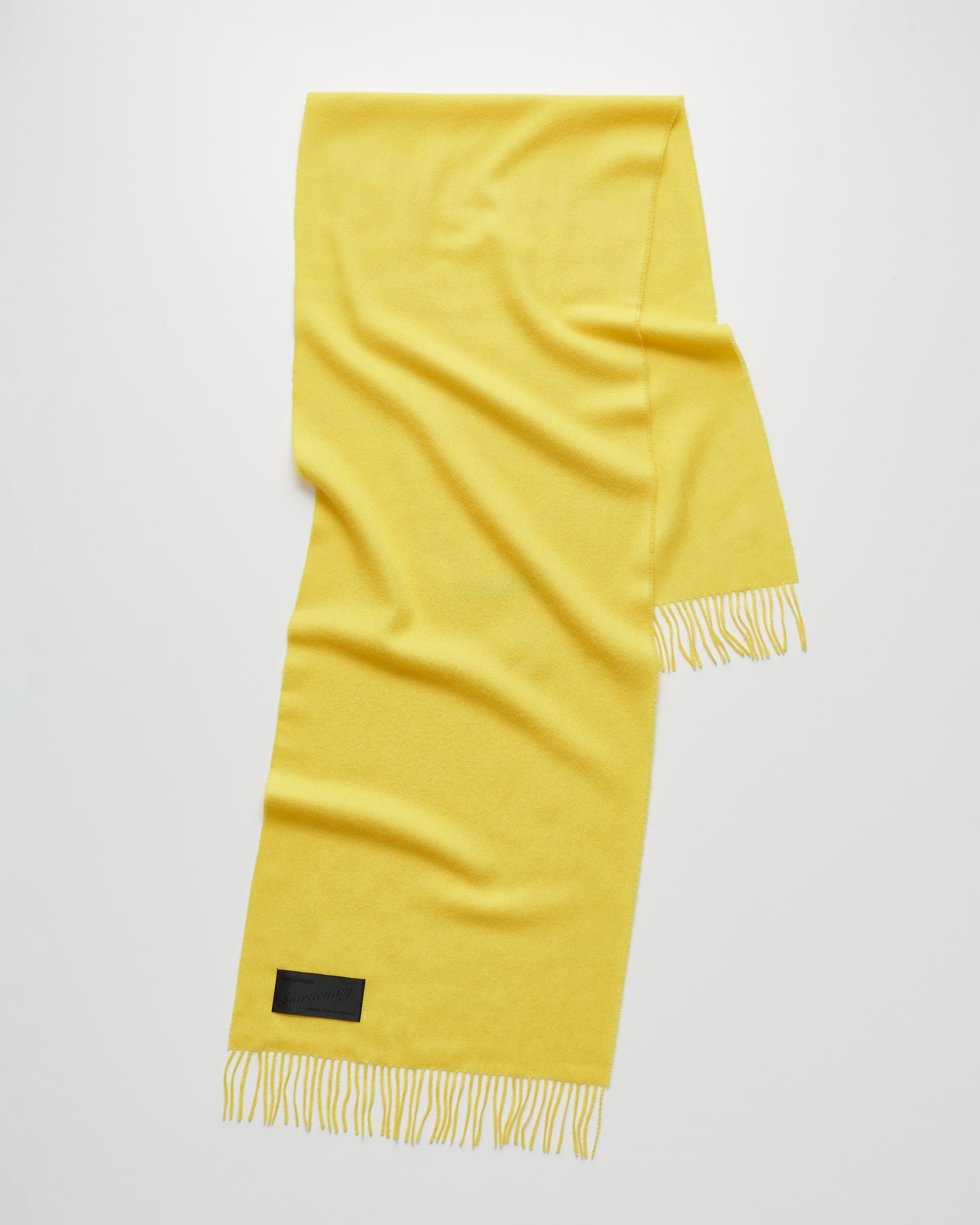 Honey scarf | Tulip yellow Baby alpaca
