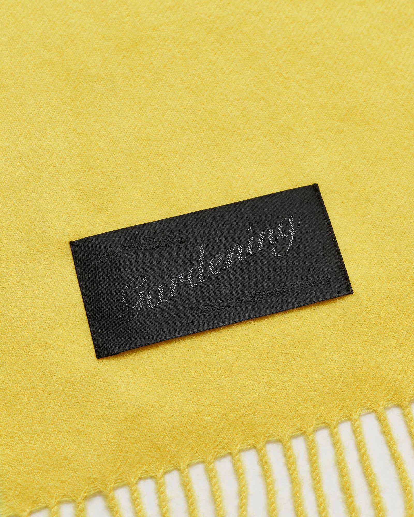 Honey scarf | Tulip yellow Baby alpaca