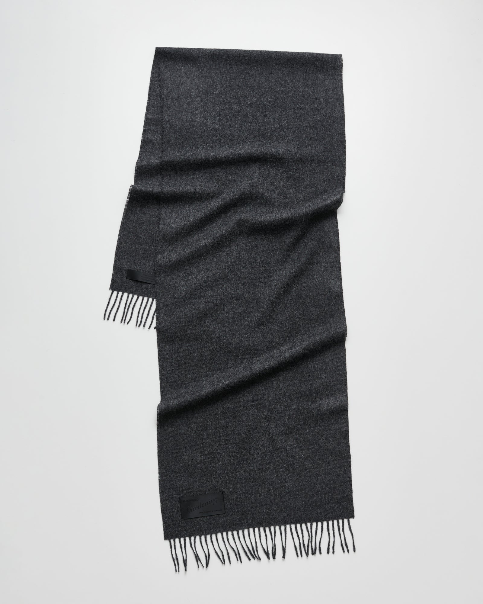 Honey scarf | Anthracite melange Baby alpaca