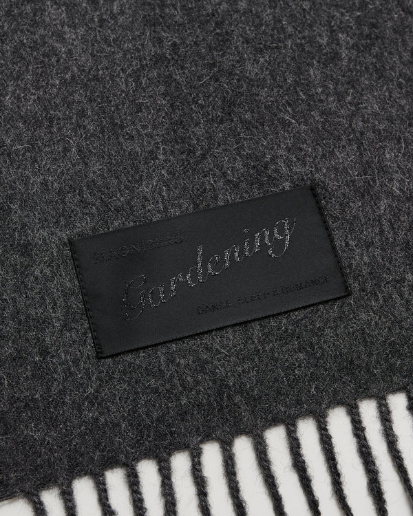 Honey scarf | Anthracite melange Baby alpaca