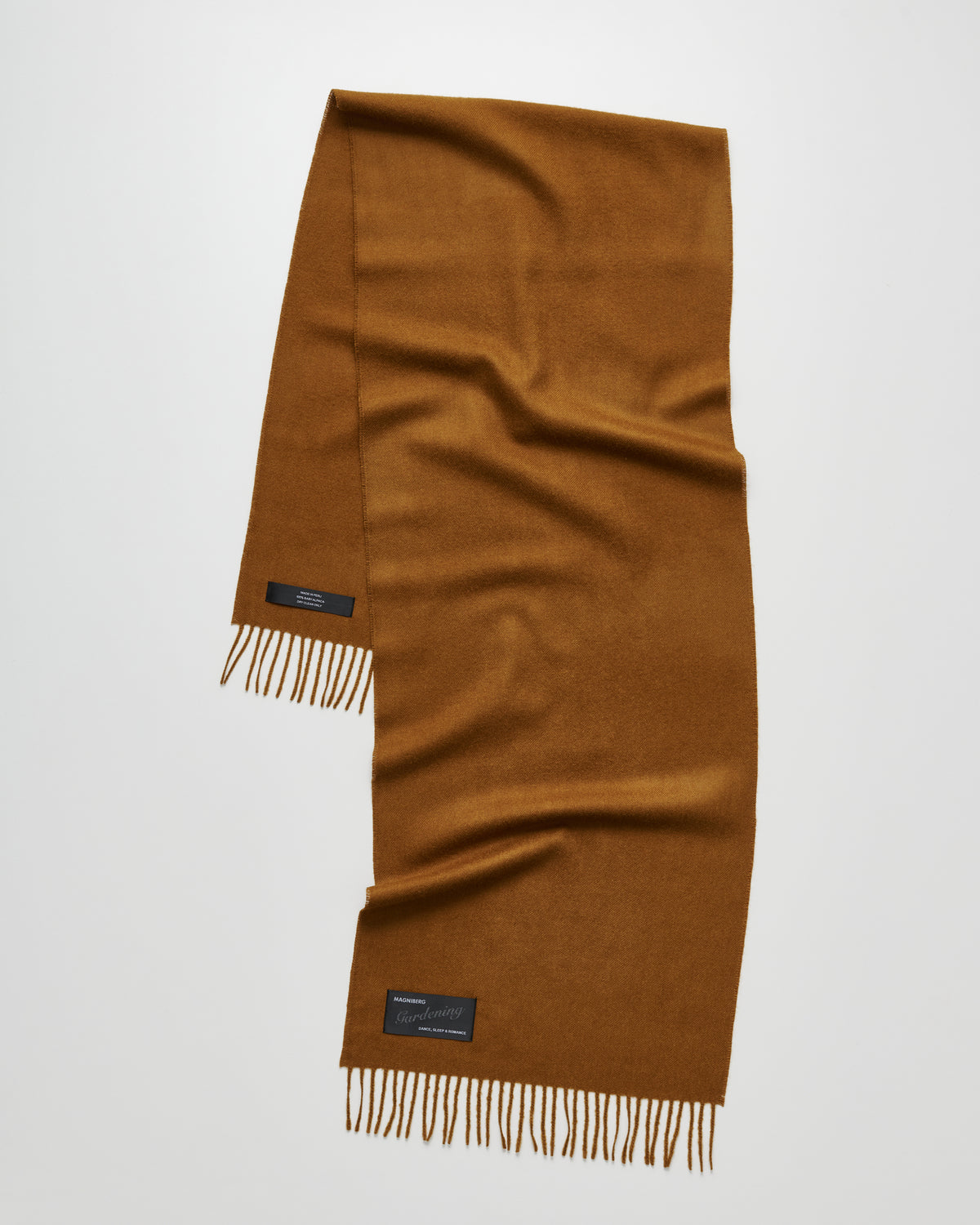 Honey scarf | Fudge brown Baby alpaca