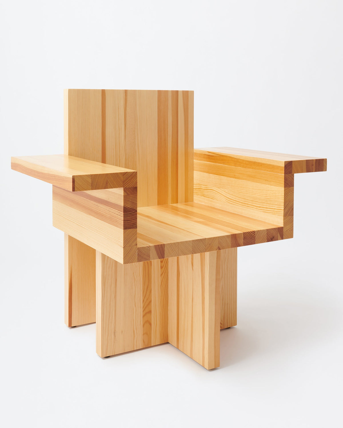 Horse armchair | Lacqured blue Pine