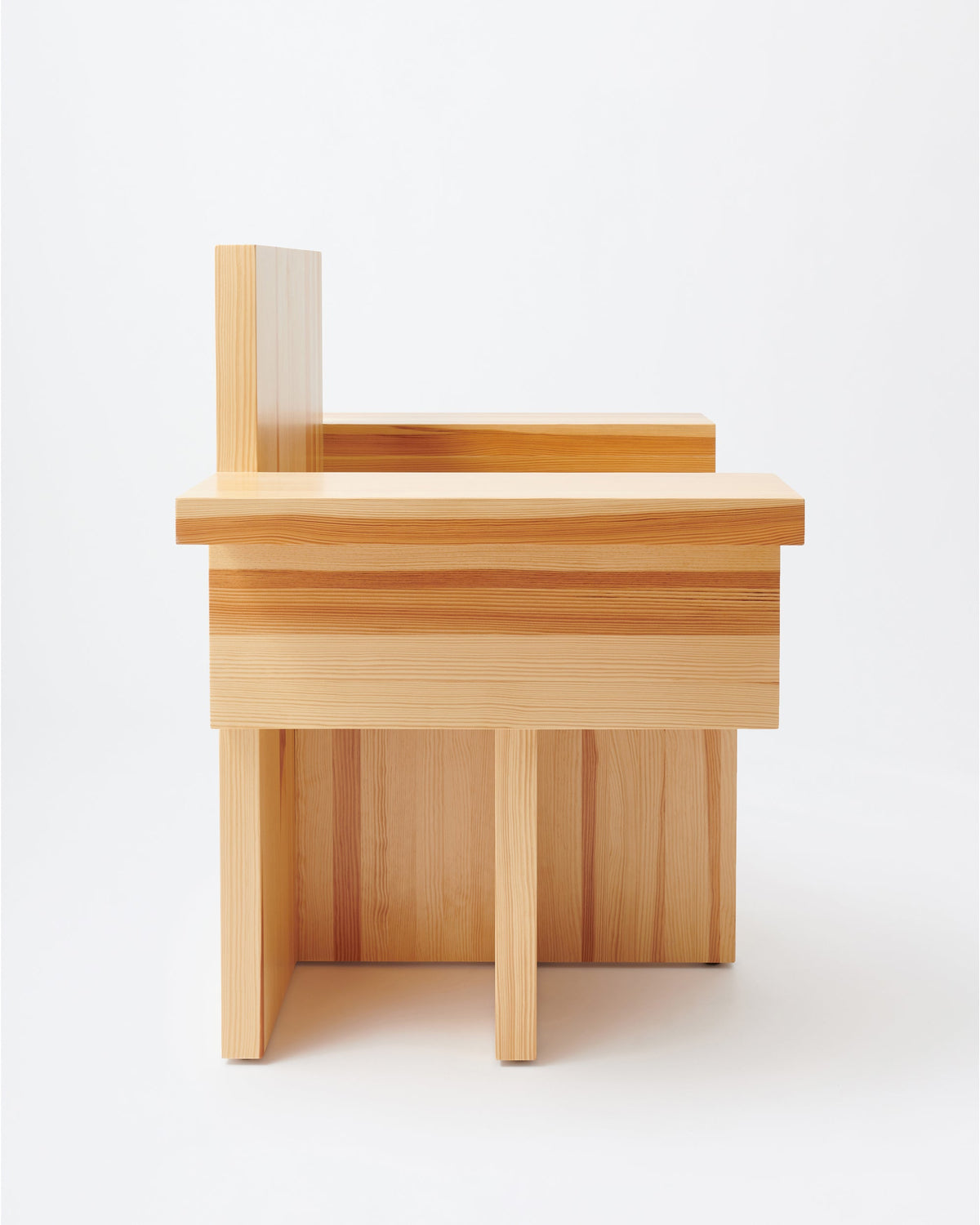 Horse armchair | Lacqured blue Pine