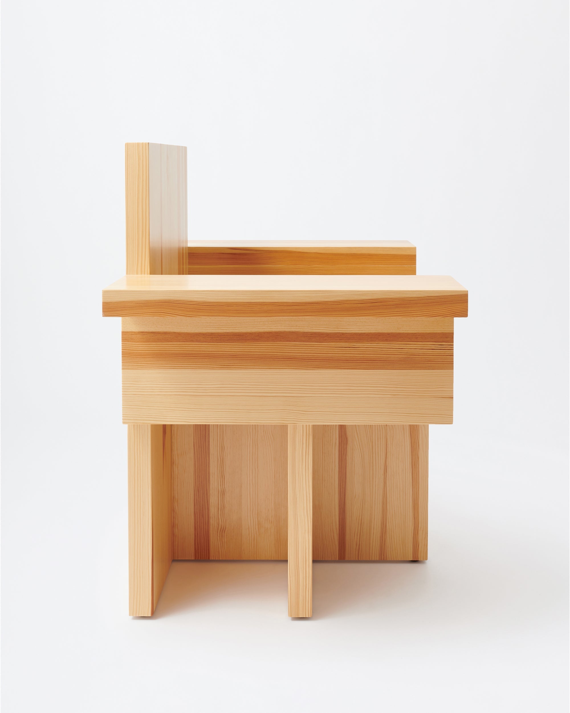 Horse armchair | Lacqured blue Pine