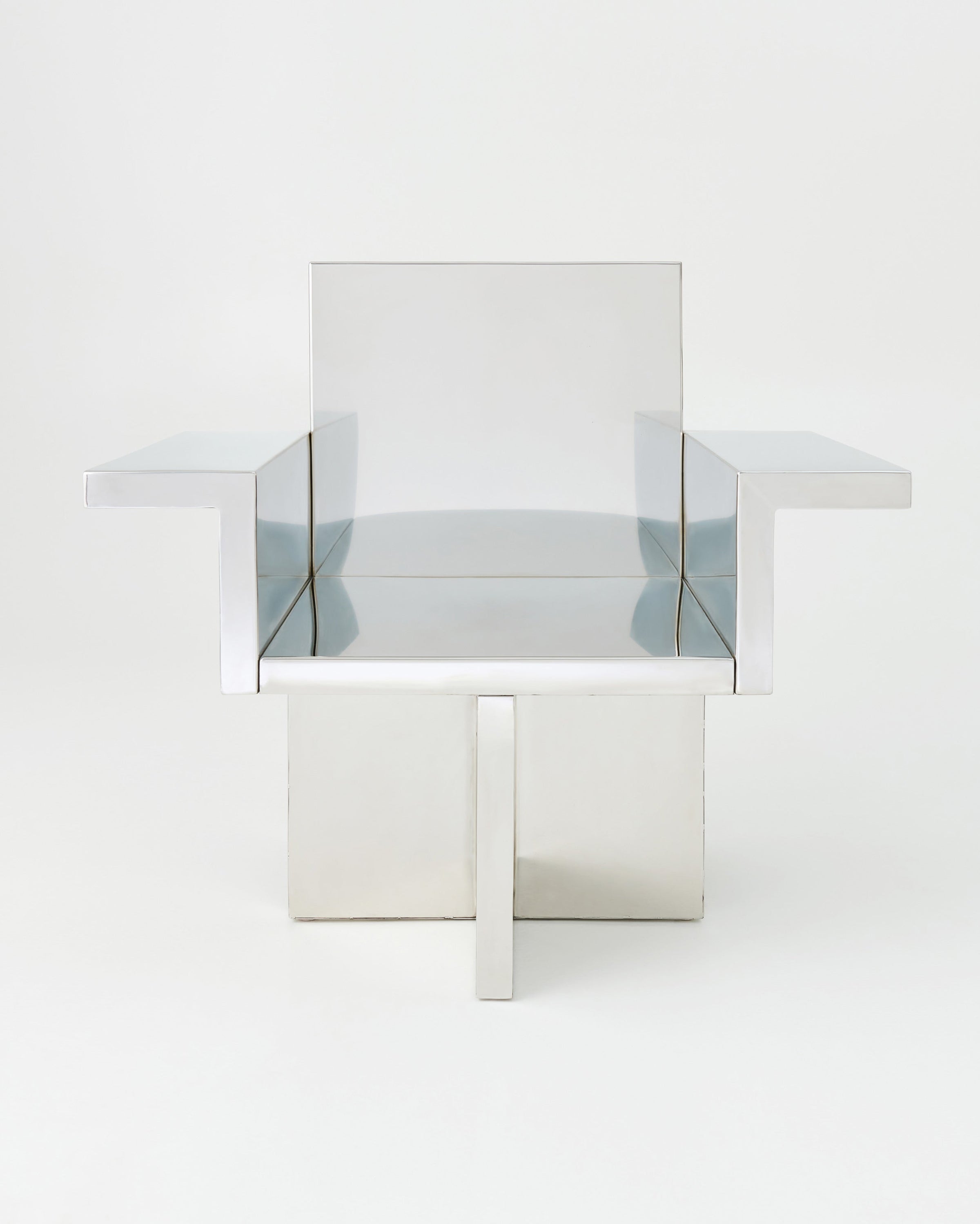 Horse armchair | Polished stainless steel Metal