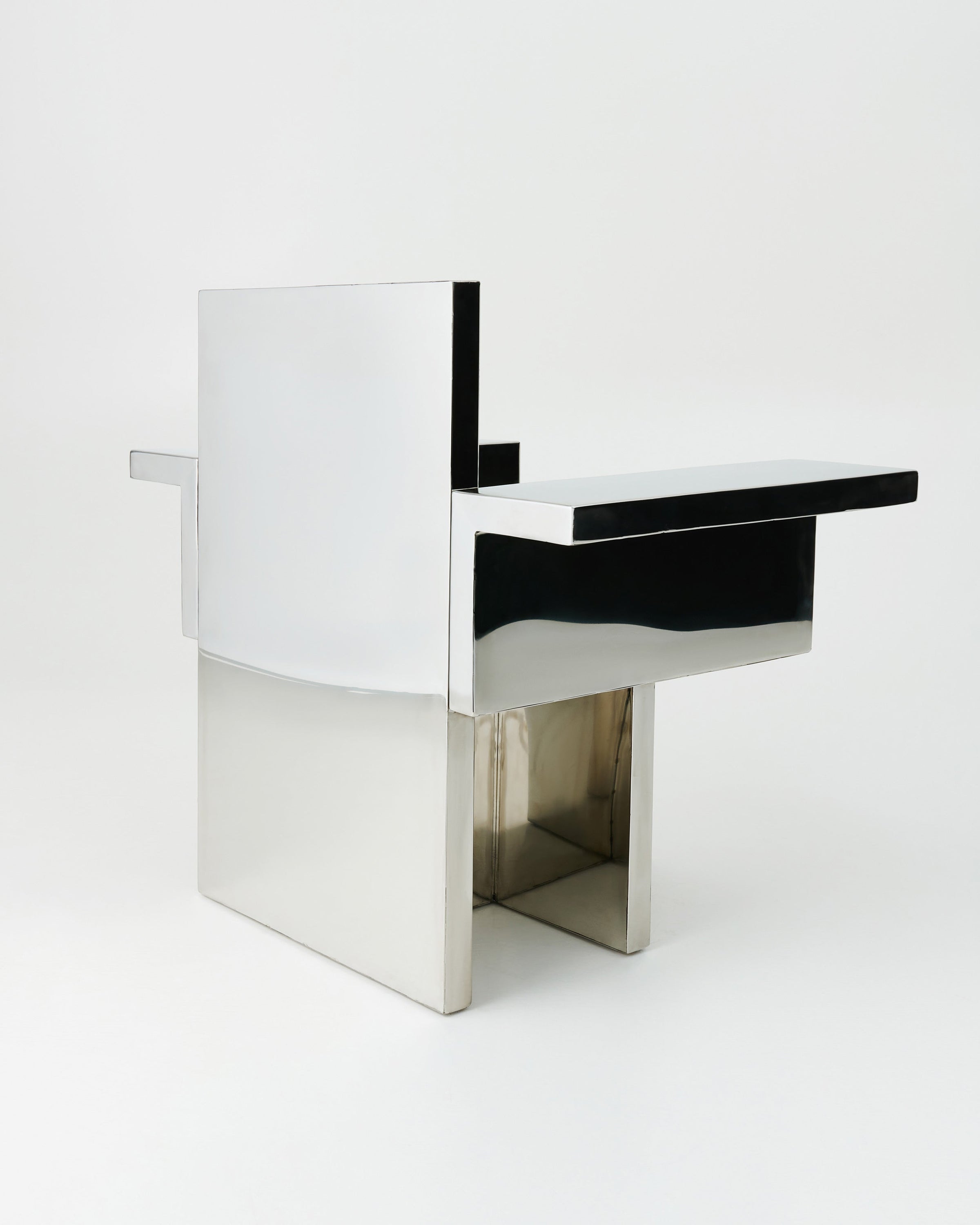 Horse armchair | Polished stainless steel Metal