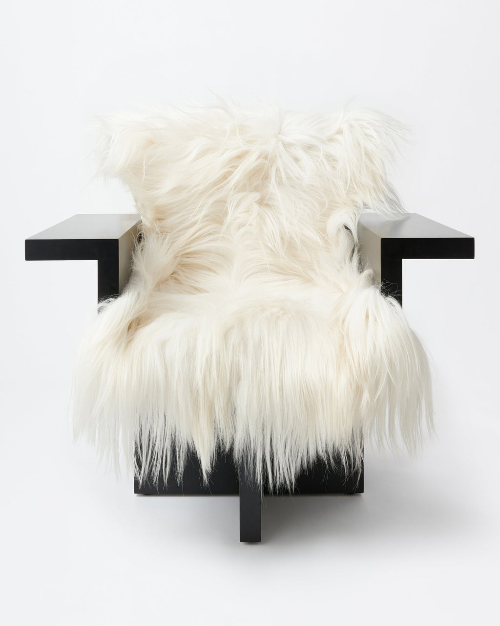 Horse armchair | Stained black Pine