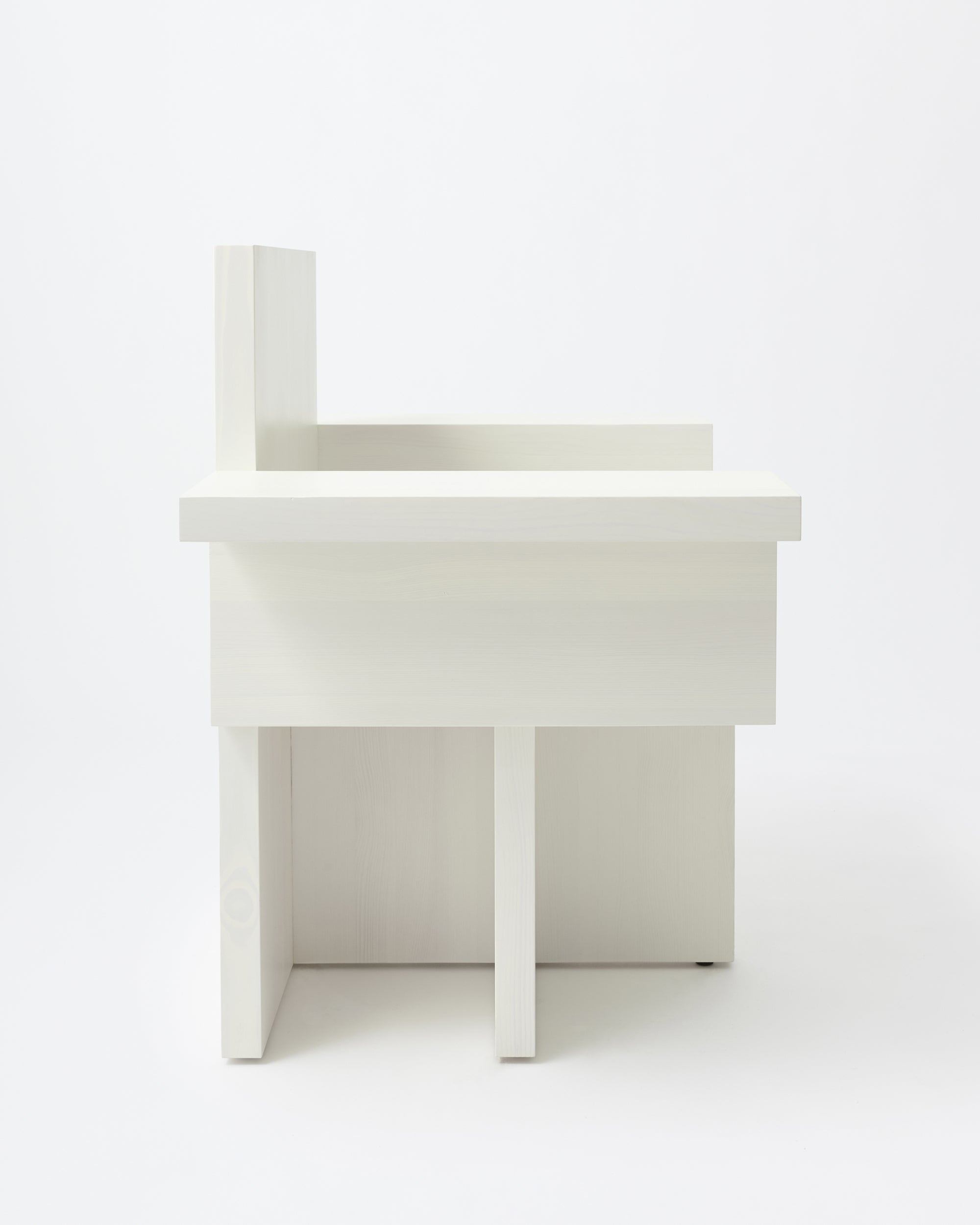 Horse armchair | Stained off white Pine