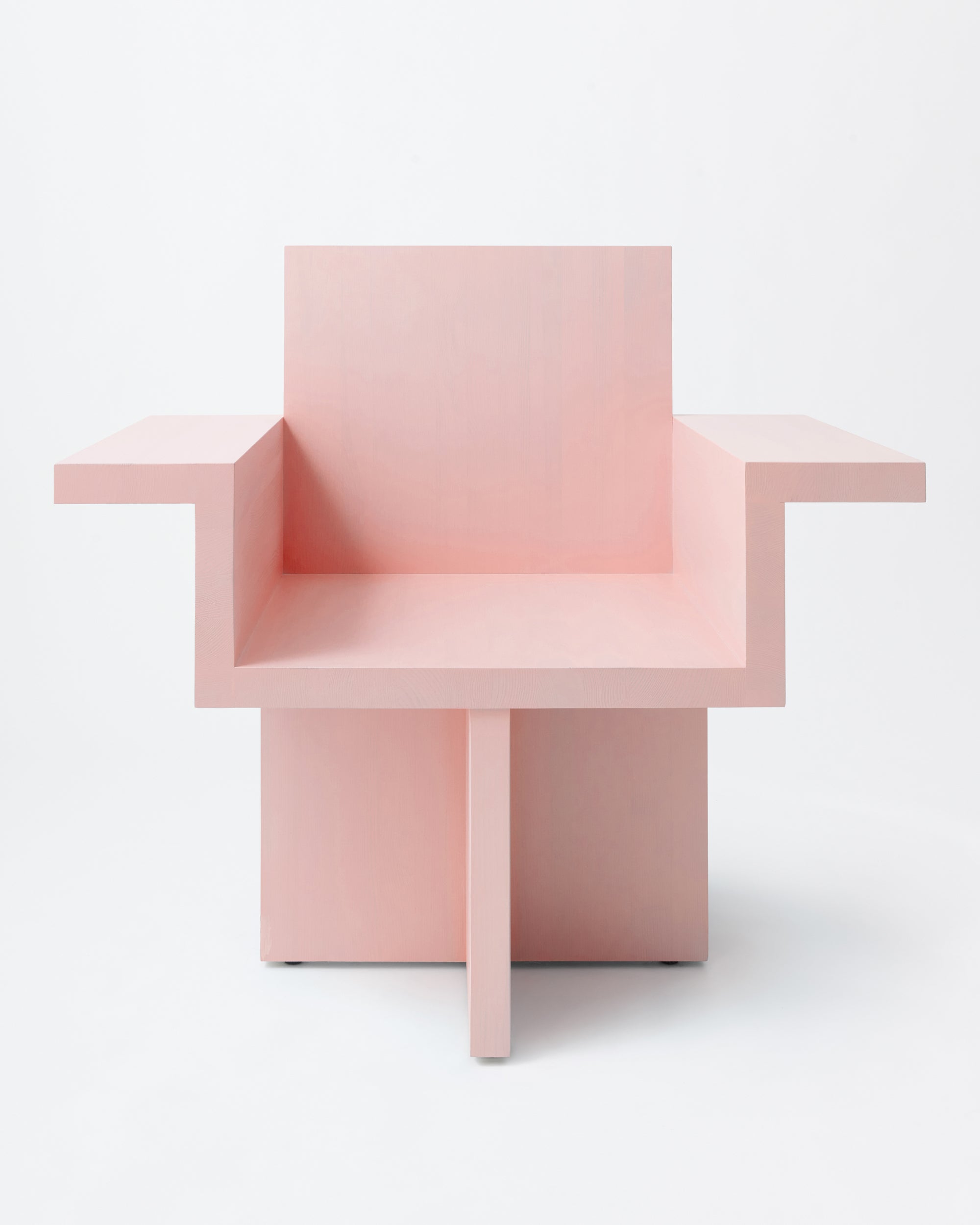 Horse armchair | Stained pink Pine