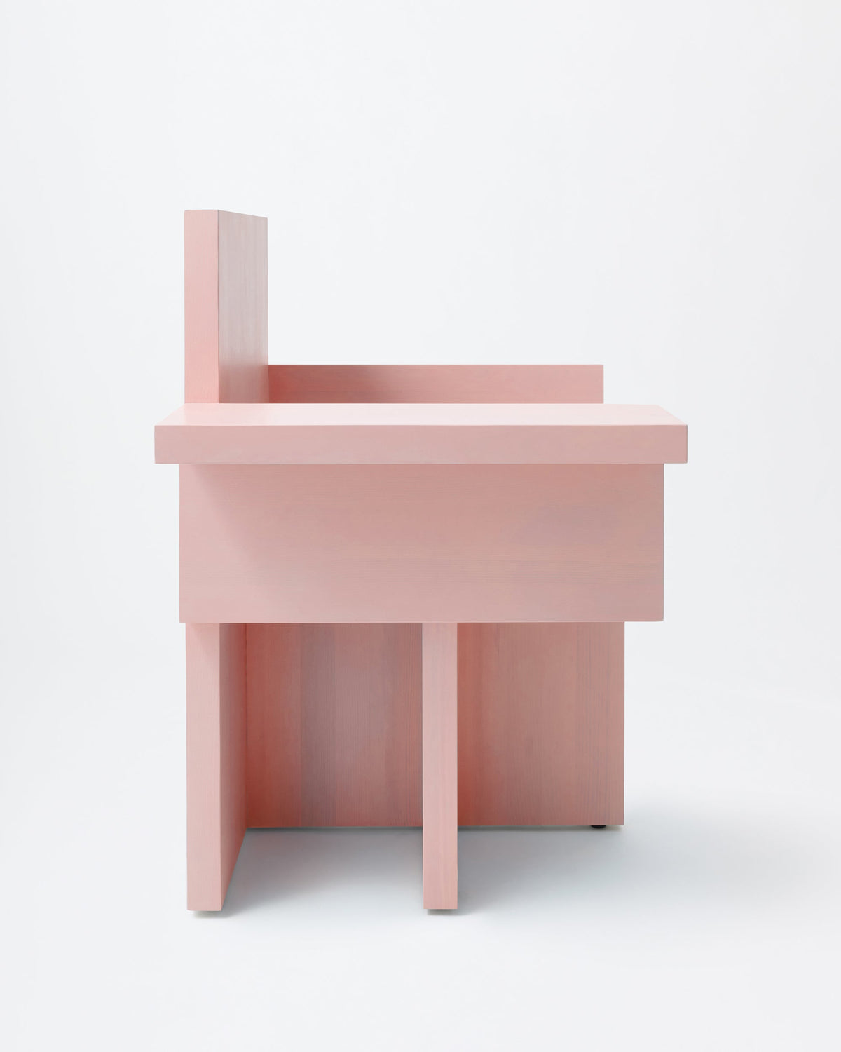 Horse armchair | Stained pink Pine