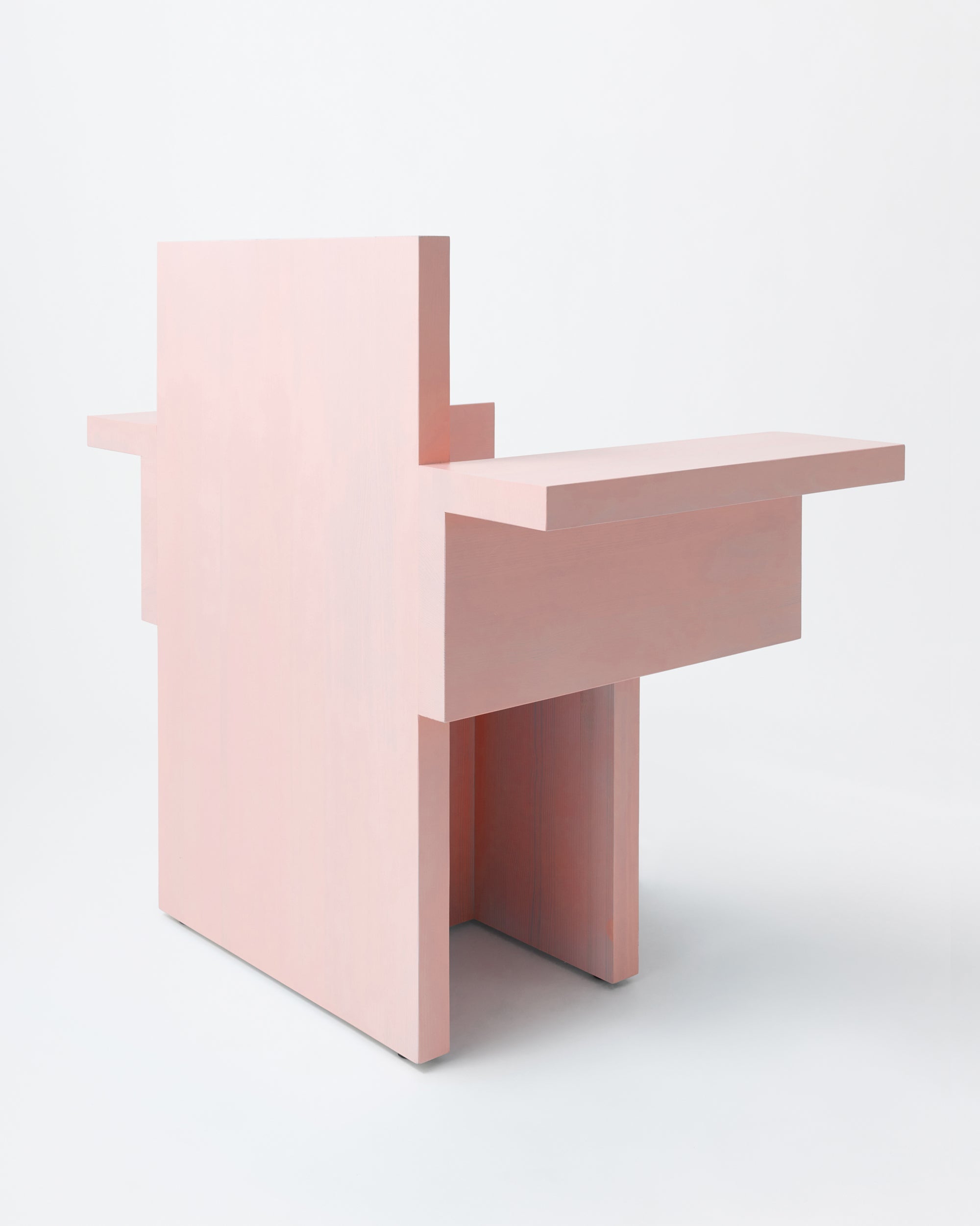 Horse armchair | Stained pink Pine